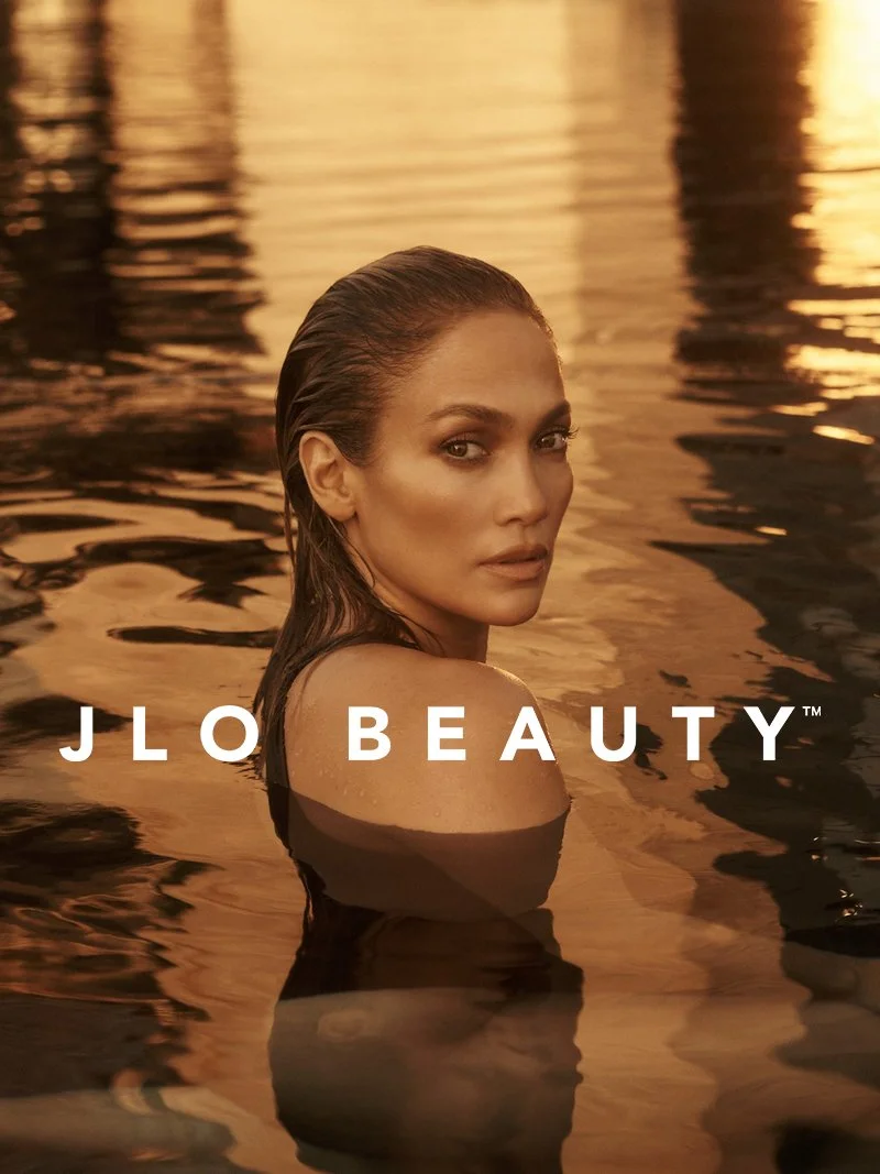 Jennifer Lopez JLO BEAUTY® skincare brand imagery for the launch of the brand.