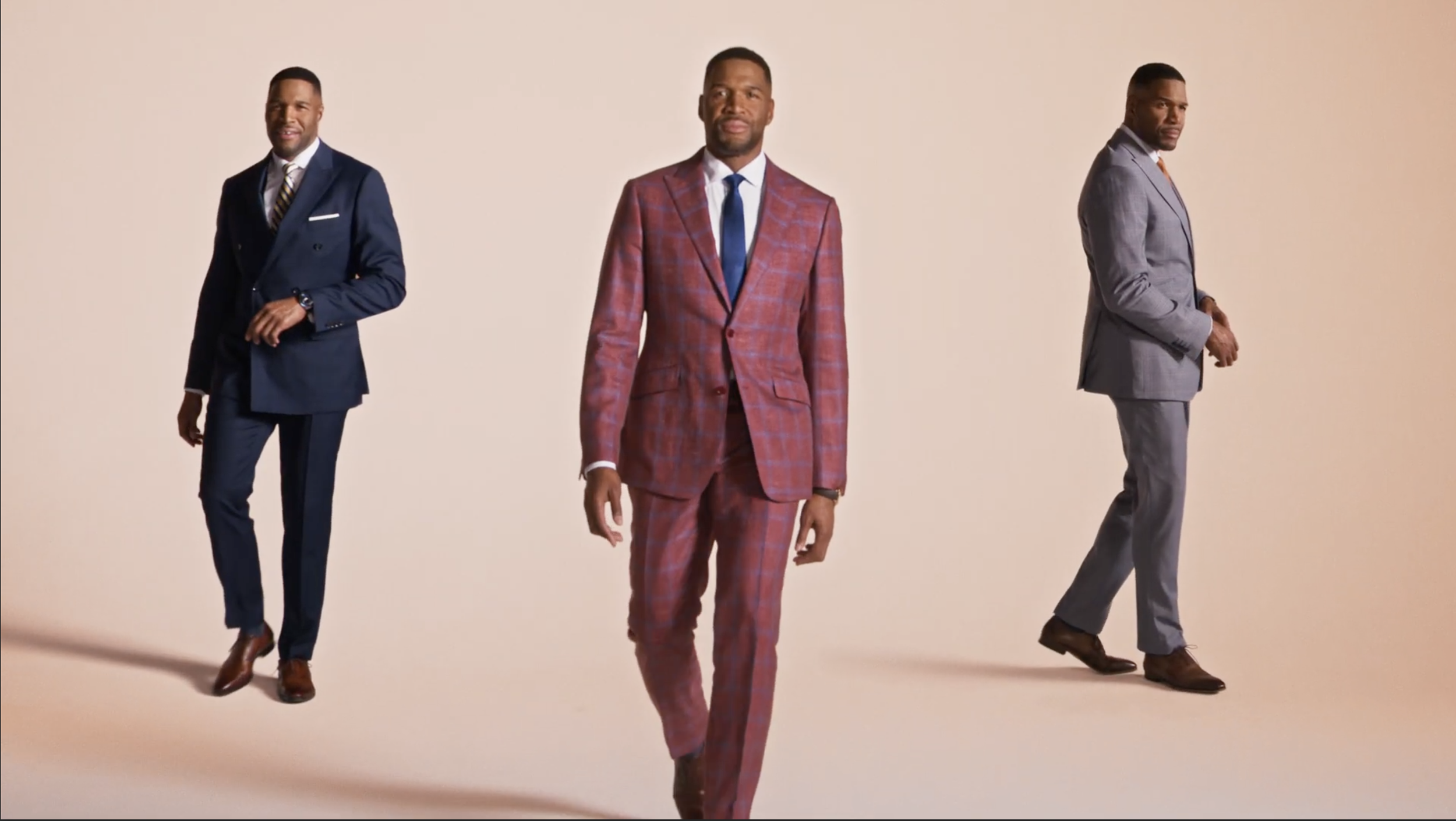 Video and Still Photography for Michael Strahan Custom Suits
