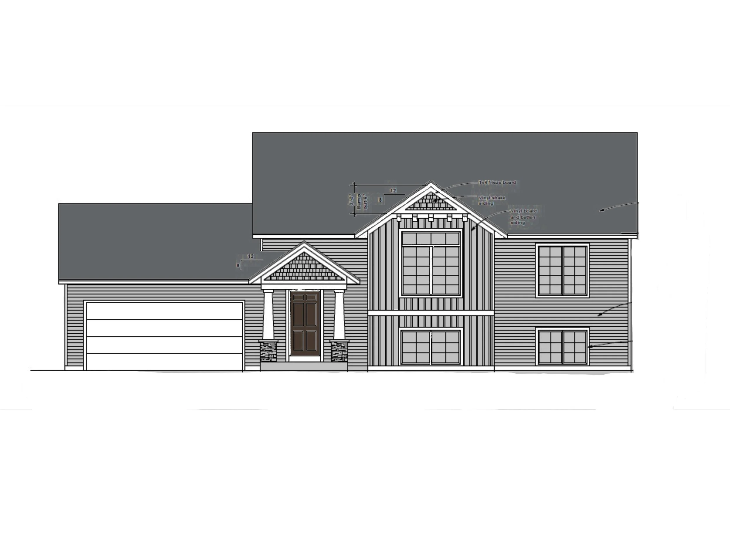 Bilevel – 1077 SF, 2 Bed/1 Full Bath