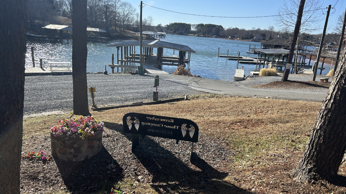 RV camping at Eagles Roost Campground, Smith Mountain Lake Virginia