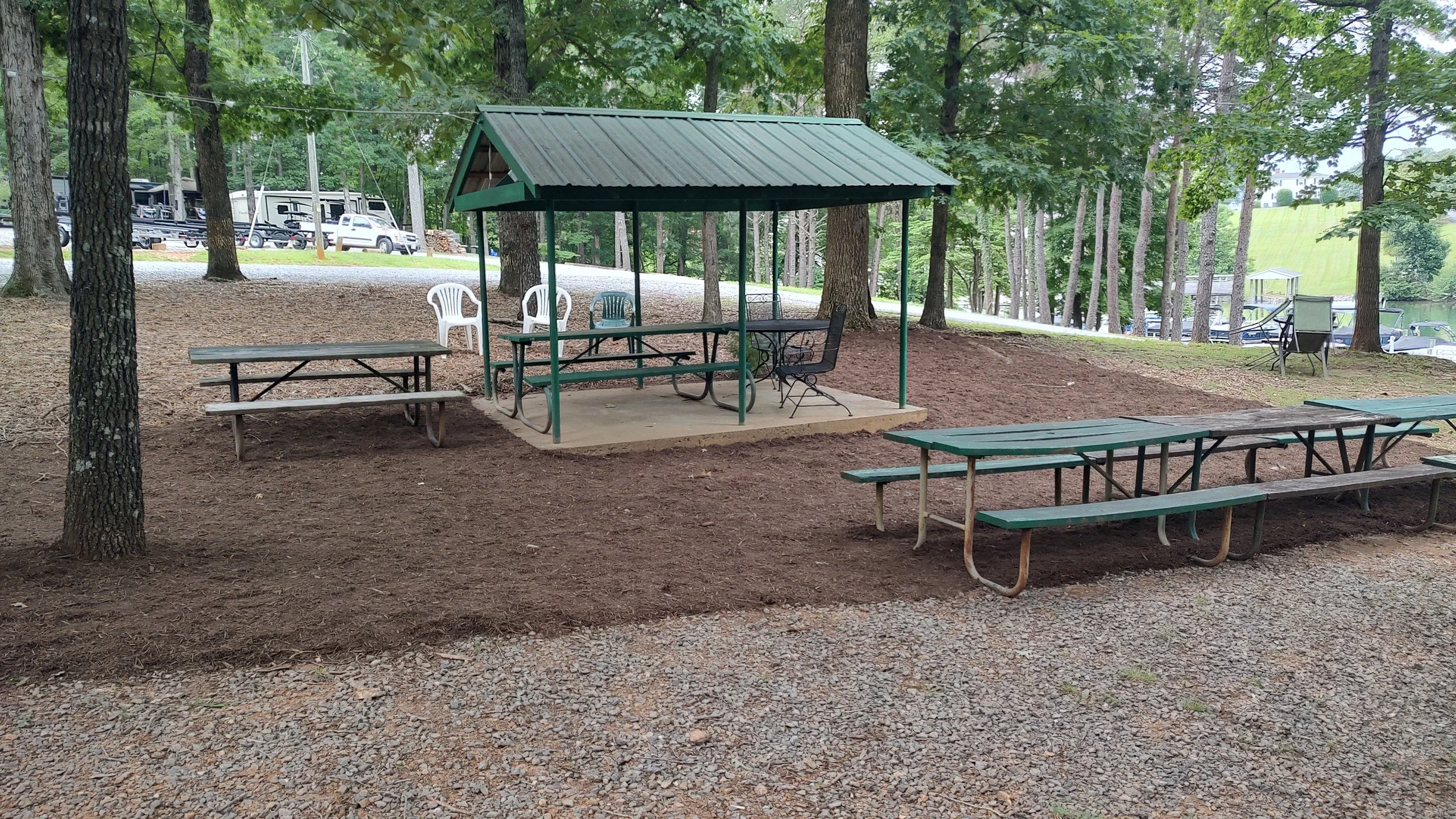 RV camping at Eagles Roost Campground, Smith Mountain Lake Virginia