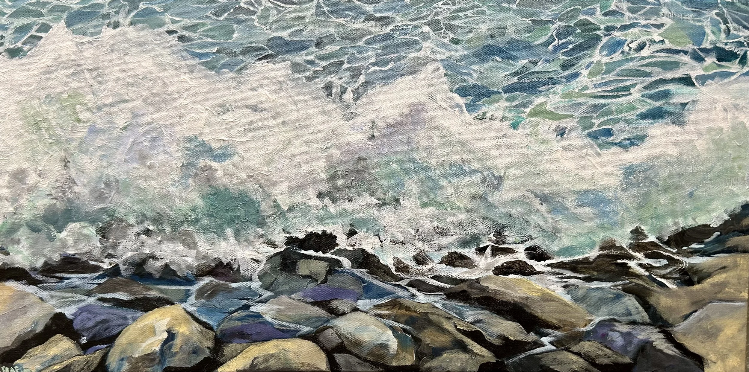 Breaking - 2026 - (30x15) - Back Shore, Gloucester
