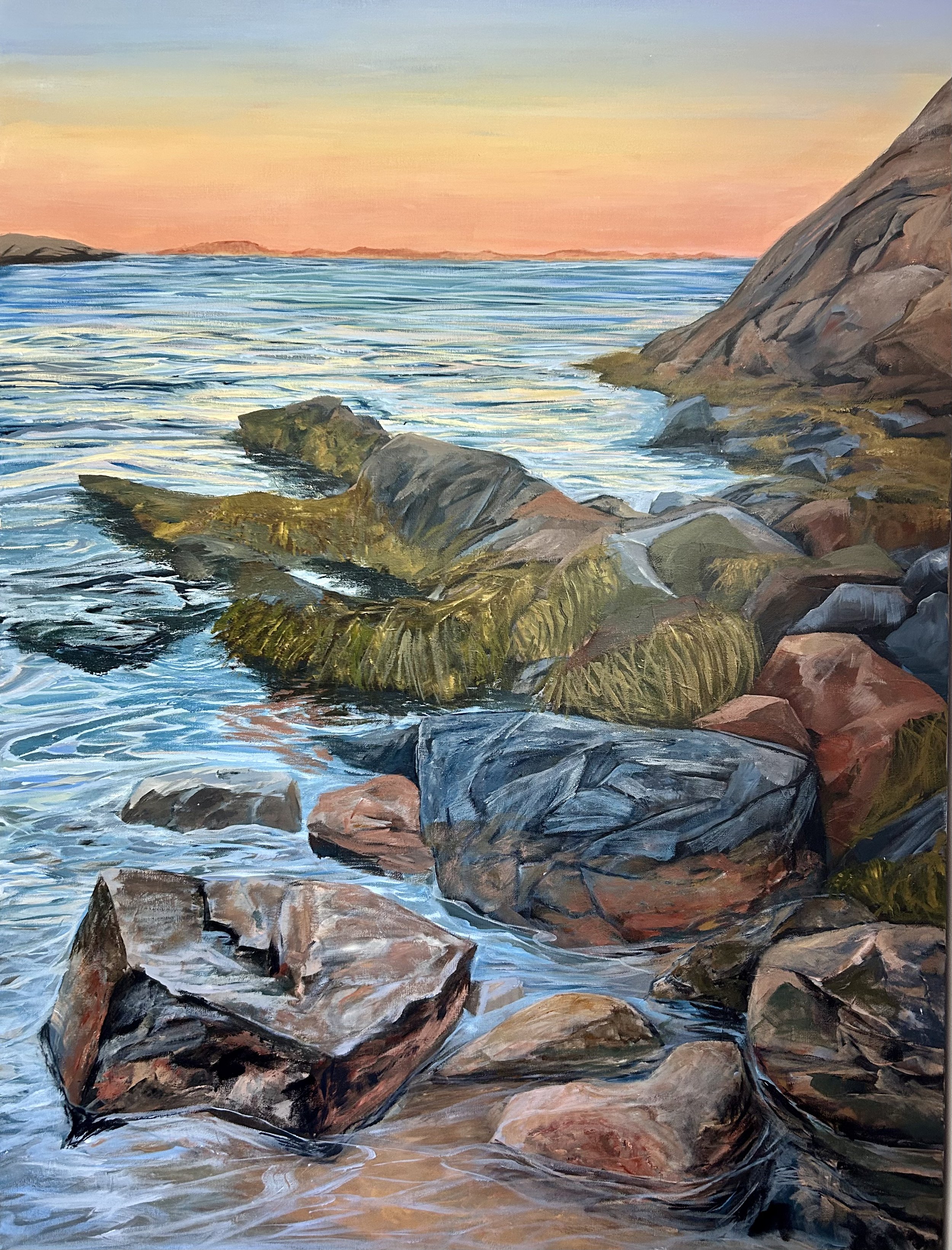 "Sunrise" -2026- (36x48) - Plum Cove, Gloucester