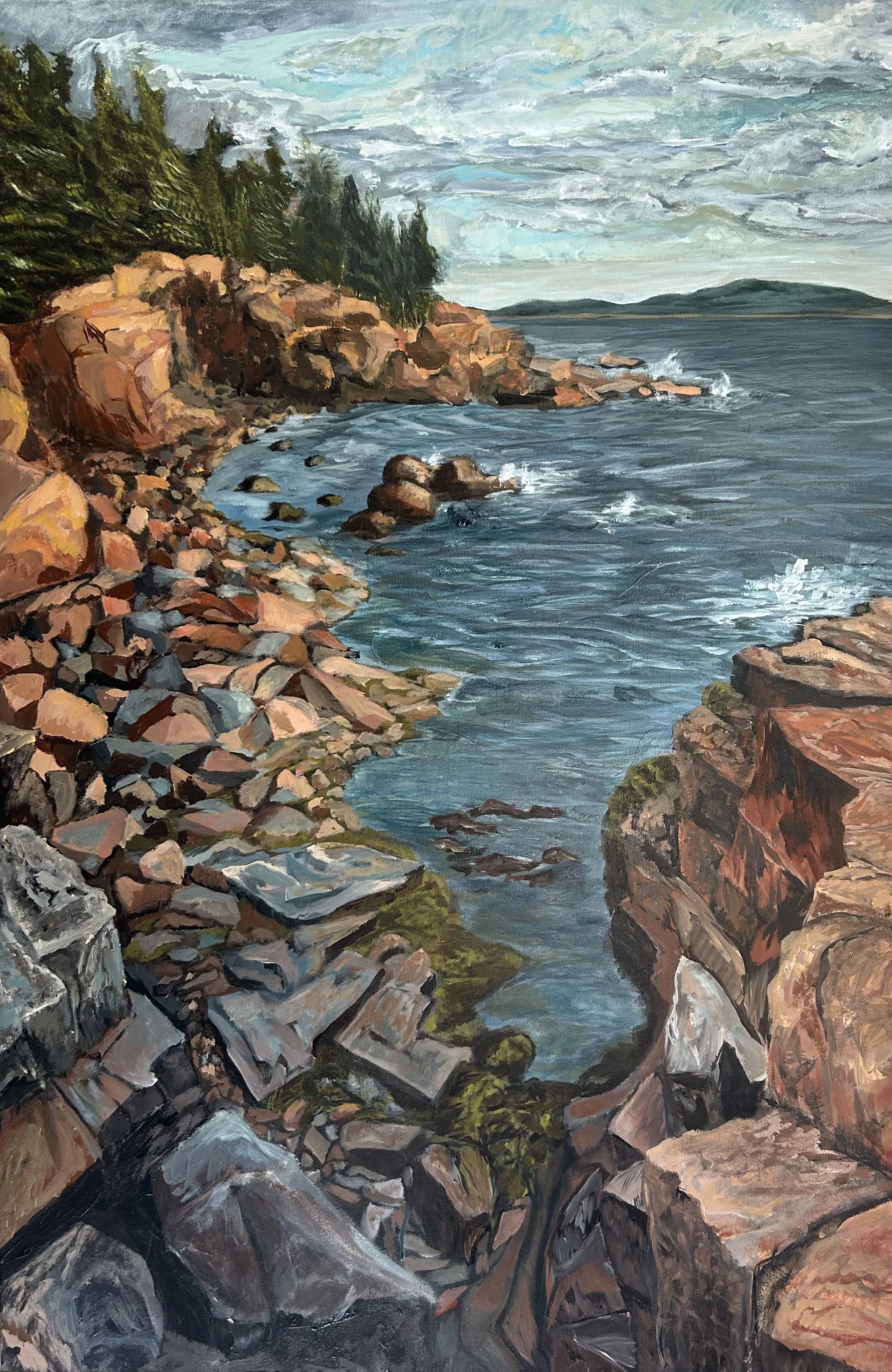 "On Edge" - 2025 - (24x36) Acadia, Maine