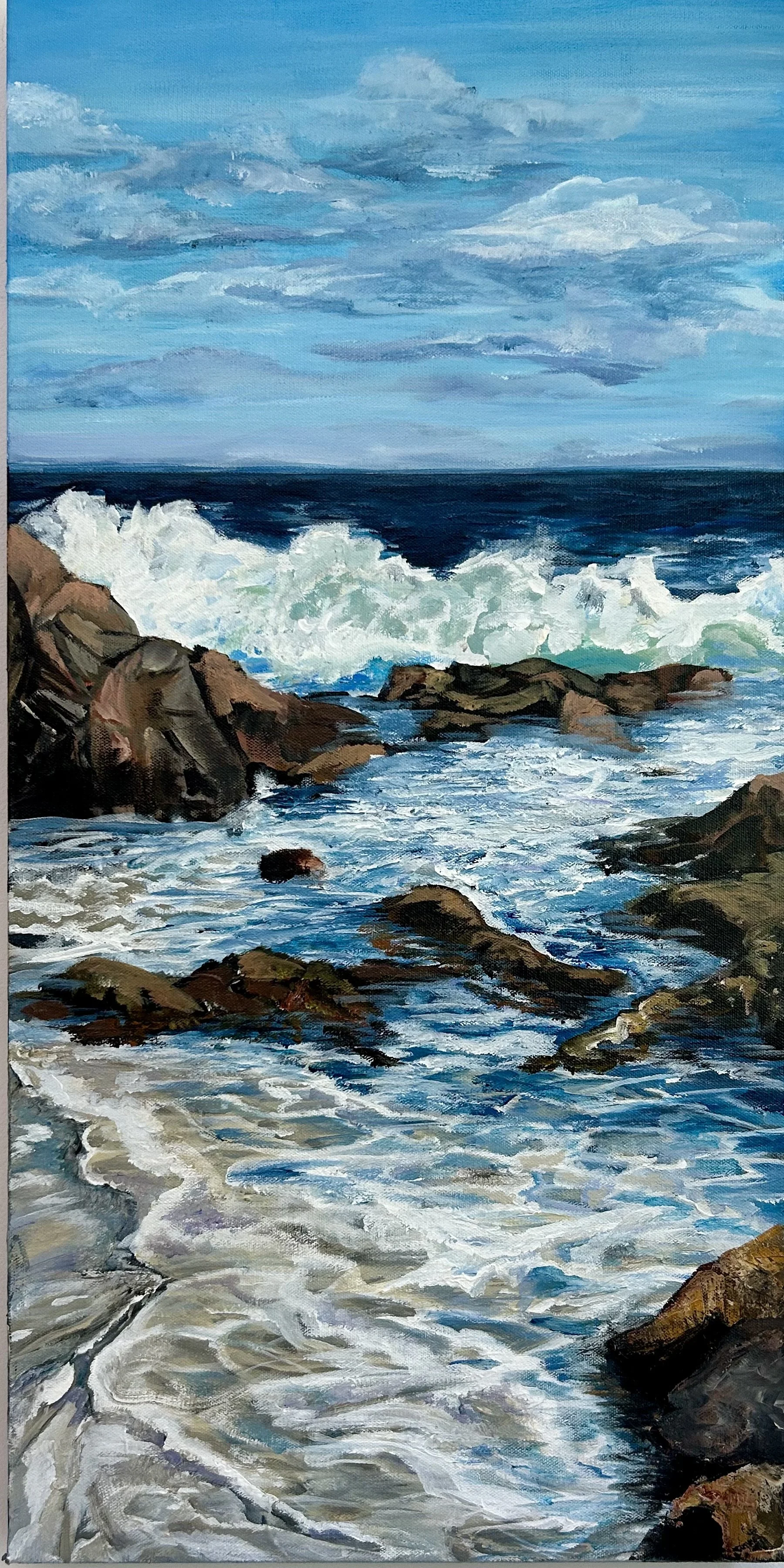 "Awash" - 2025 - (15x30) - Front Beach, Rockport
