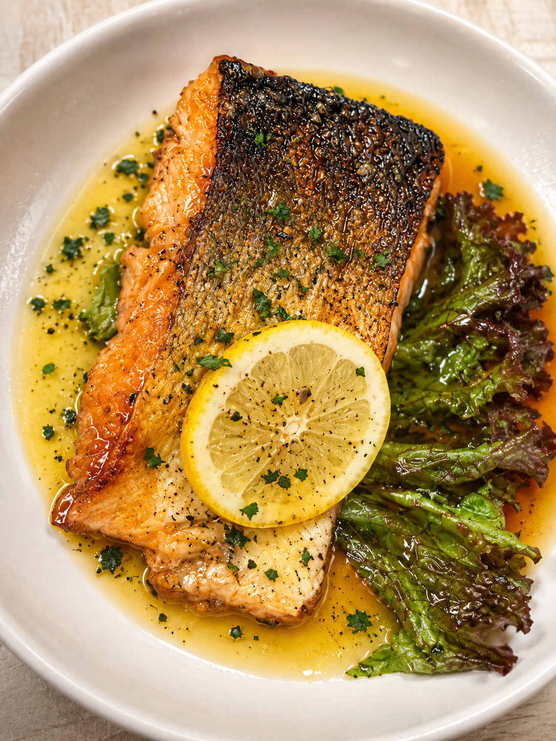 Hokkaido Salmon with Lemon Butter