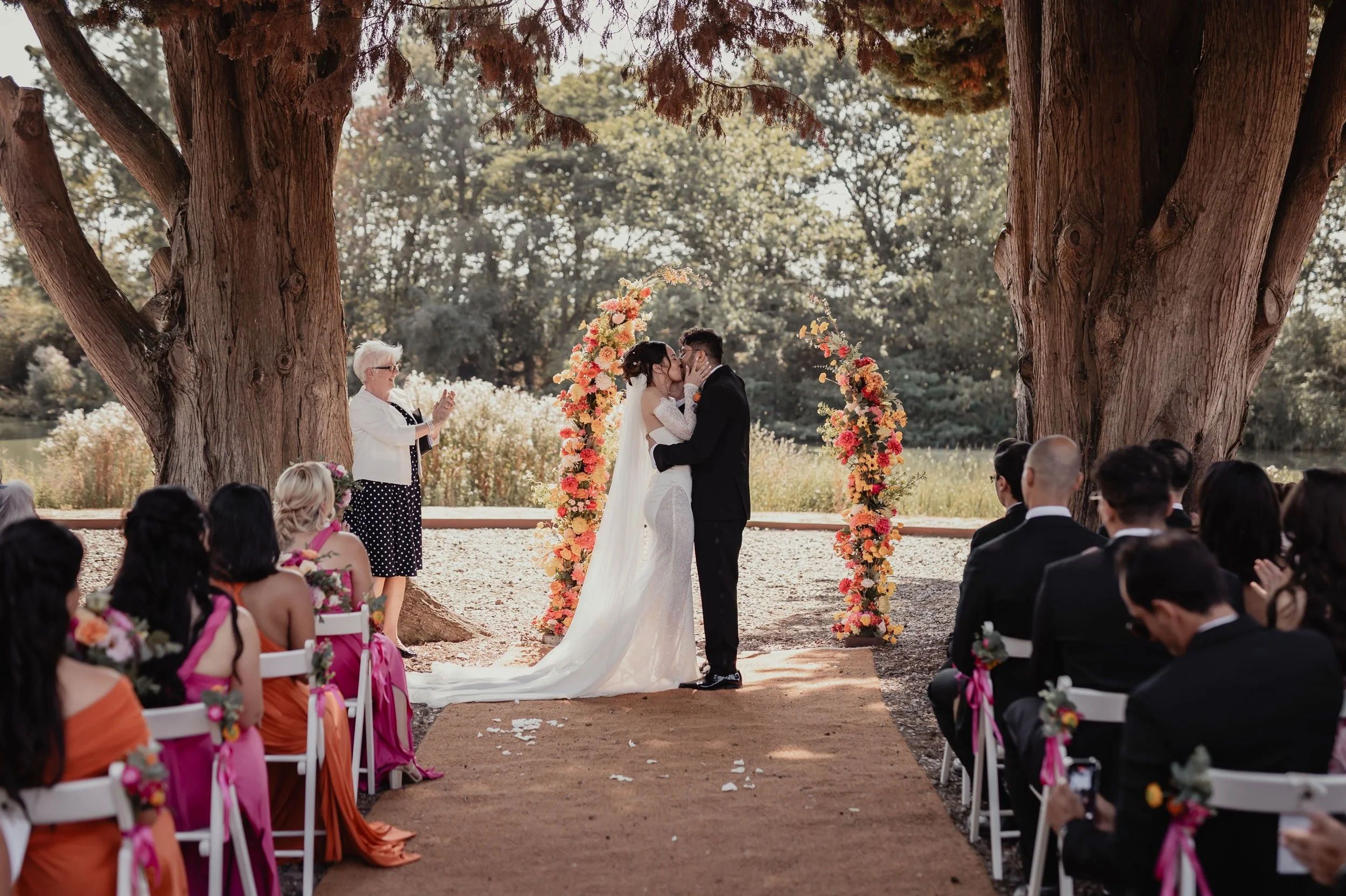 What a beautiful day this was in August for Maddy &amp; David 🥹🫶🏻 wishing you both many years of happiness together! Incredible photos by @astarphotographyandfilm 👏🏻 dress from @abigailscollection 💕