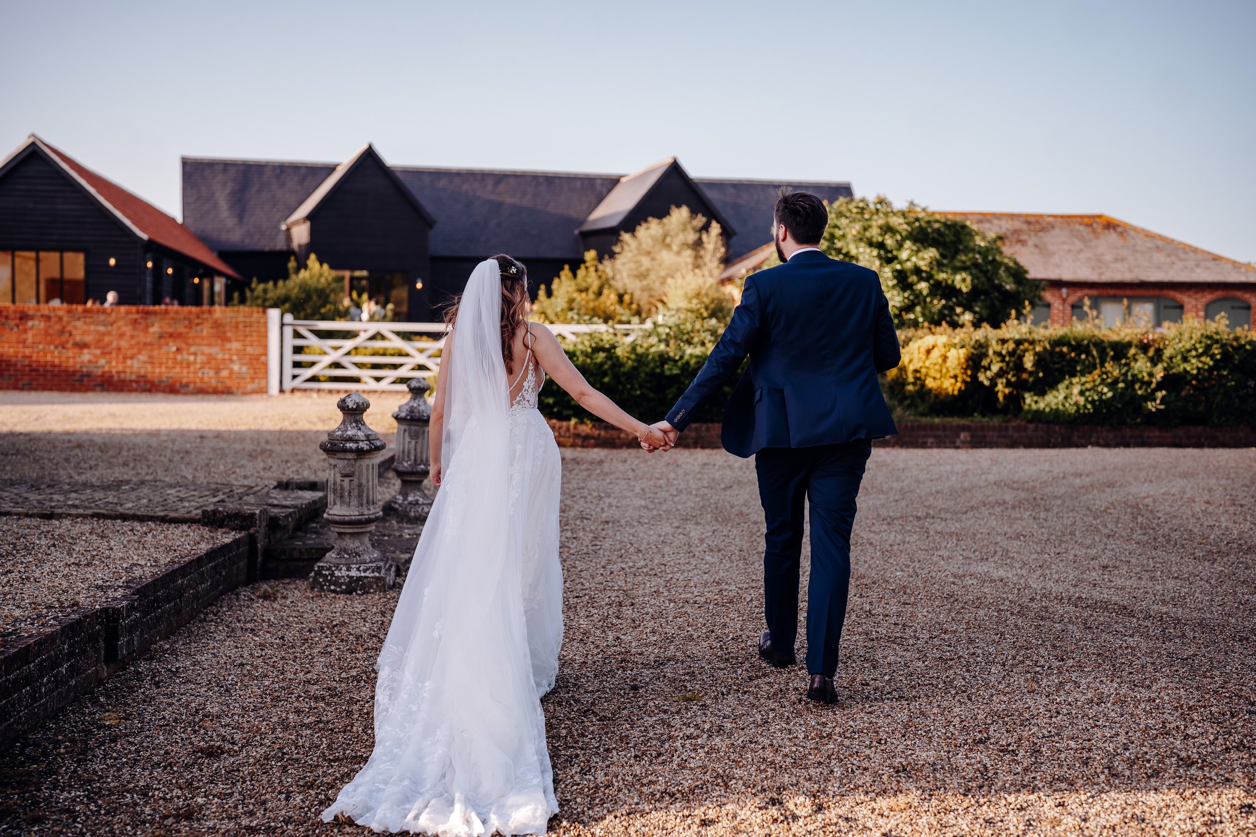 Bride and Groom at Villiers Barn Wedding Venue Thorpe Le Soken.jpg