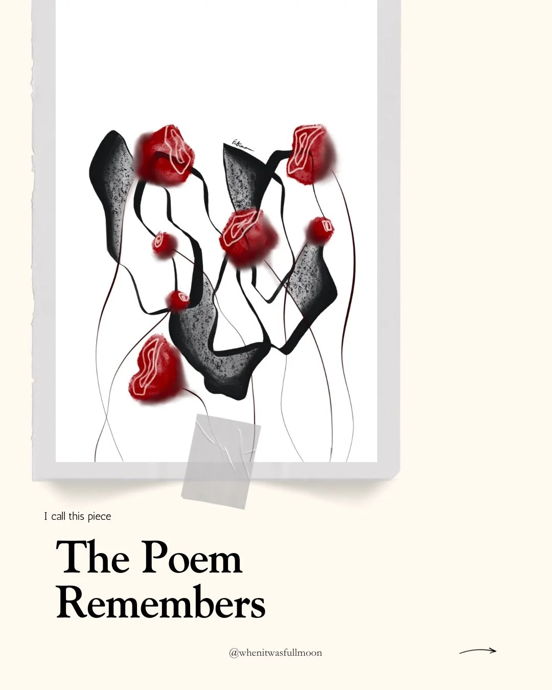 The poem remembers 🥀🤍