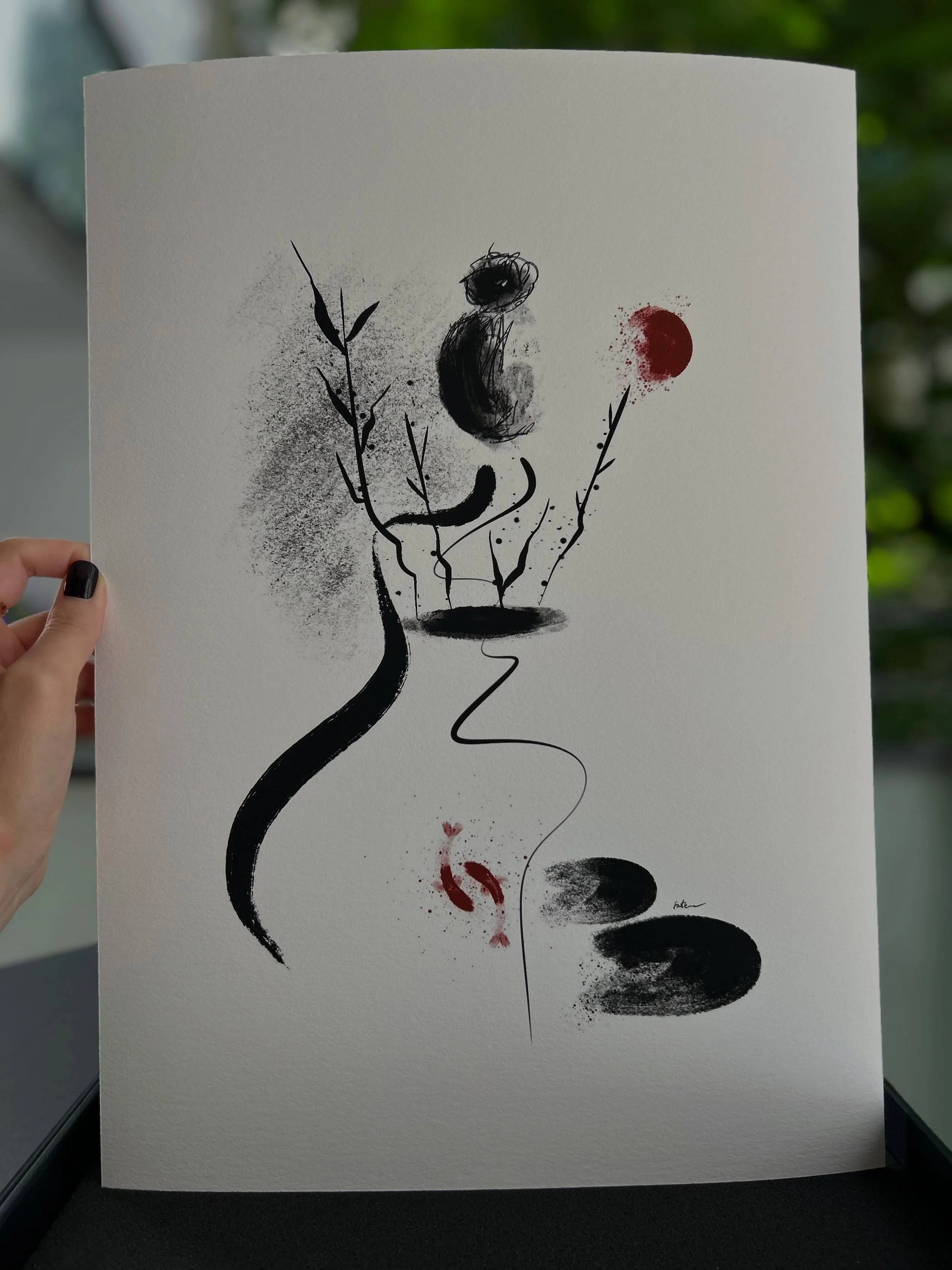 Every piece starts as words before it becomes color.

I call this piece Where is Home, a limited-edition fine art print, paired with its companion poem and a signed certificate of authenticity. 

Printed on museum-quality paper. Hand-signed and numbe