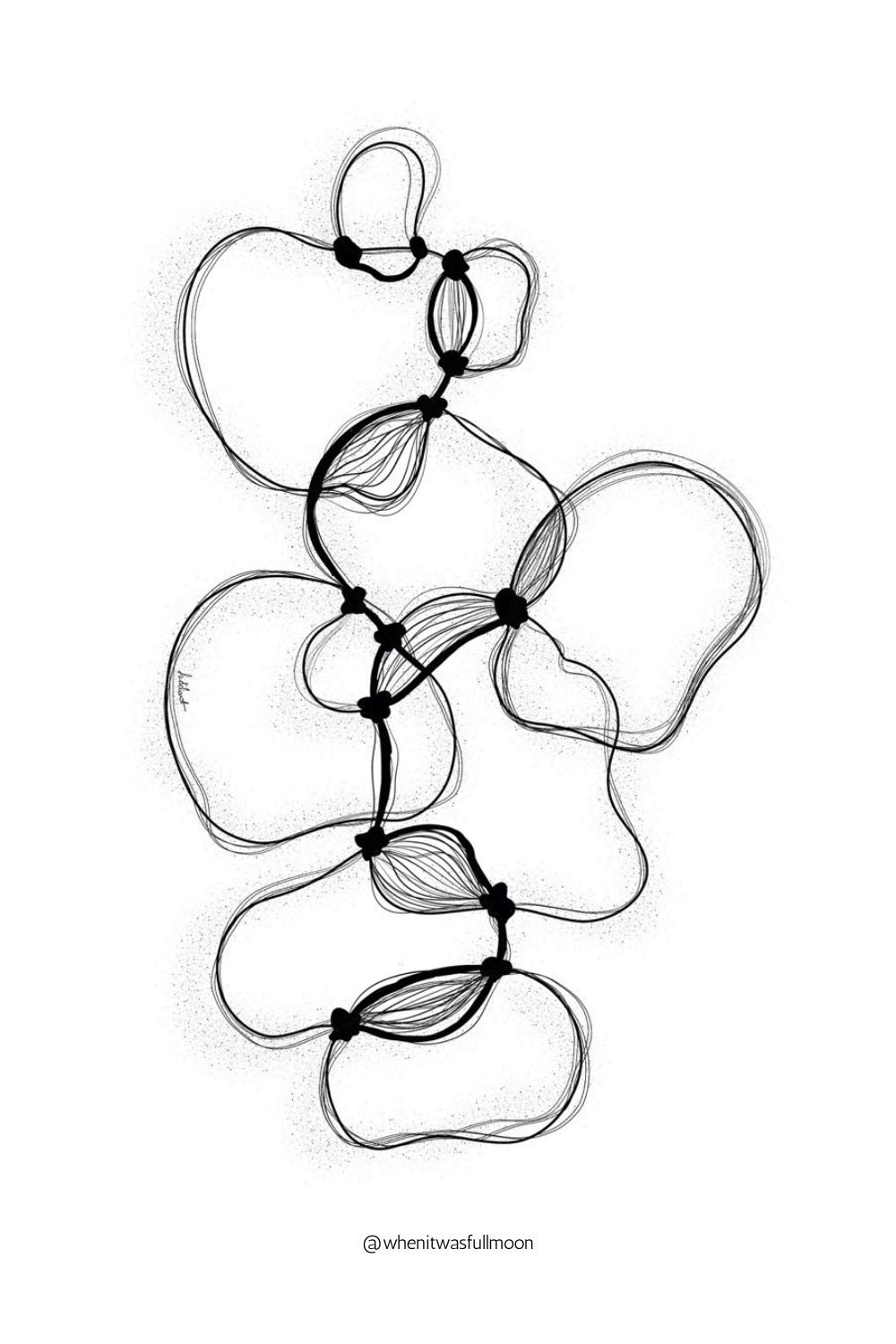 Abstract artwork exploring human connection and relationships