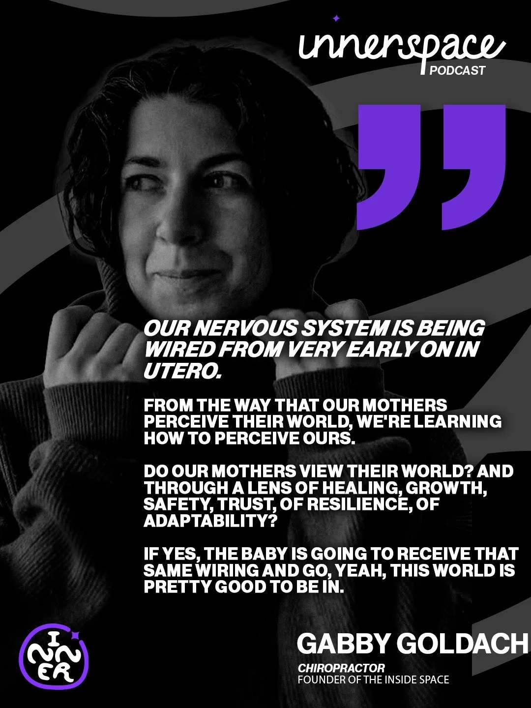 The way you perceive the world started before you were even born. Gabby Goldach @gab_chiro explains how a mother's nervous system directly wires a baby's perception of life and safety from the very beginning.

 Catch the full conversation at the link