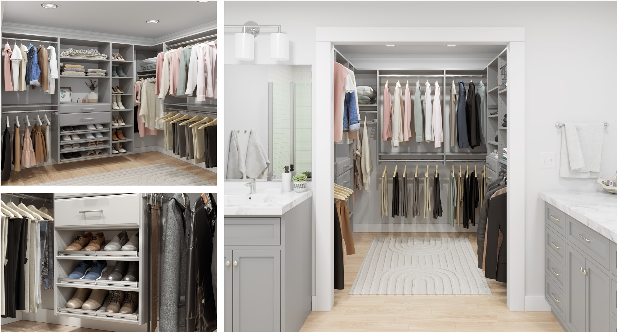 Style: Walk-In      |

Color: Slate      |

Hardware Color: Matte Nickel