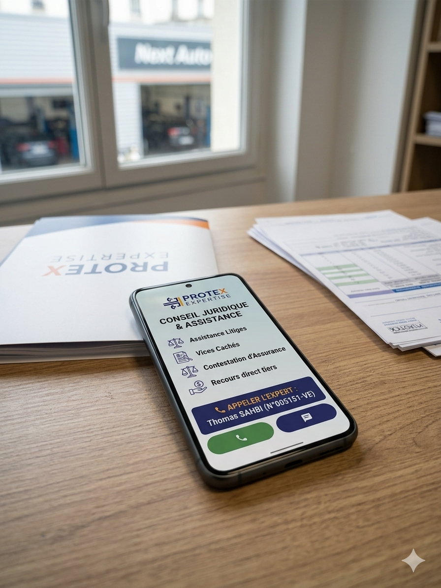 Expert automobile vice caché contre expertise Valeur Agréée à Vigneux-sur-Seine et Ile De France  - Cabinet Protex Expertise