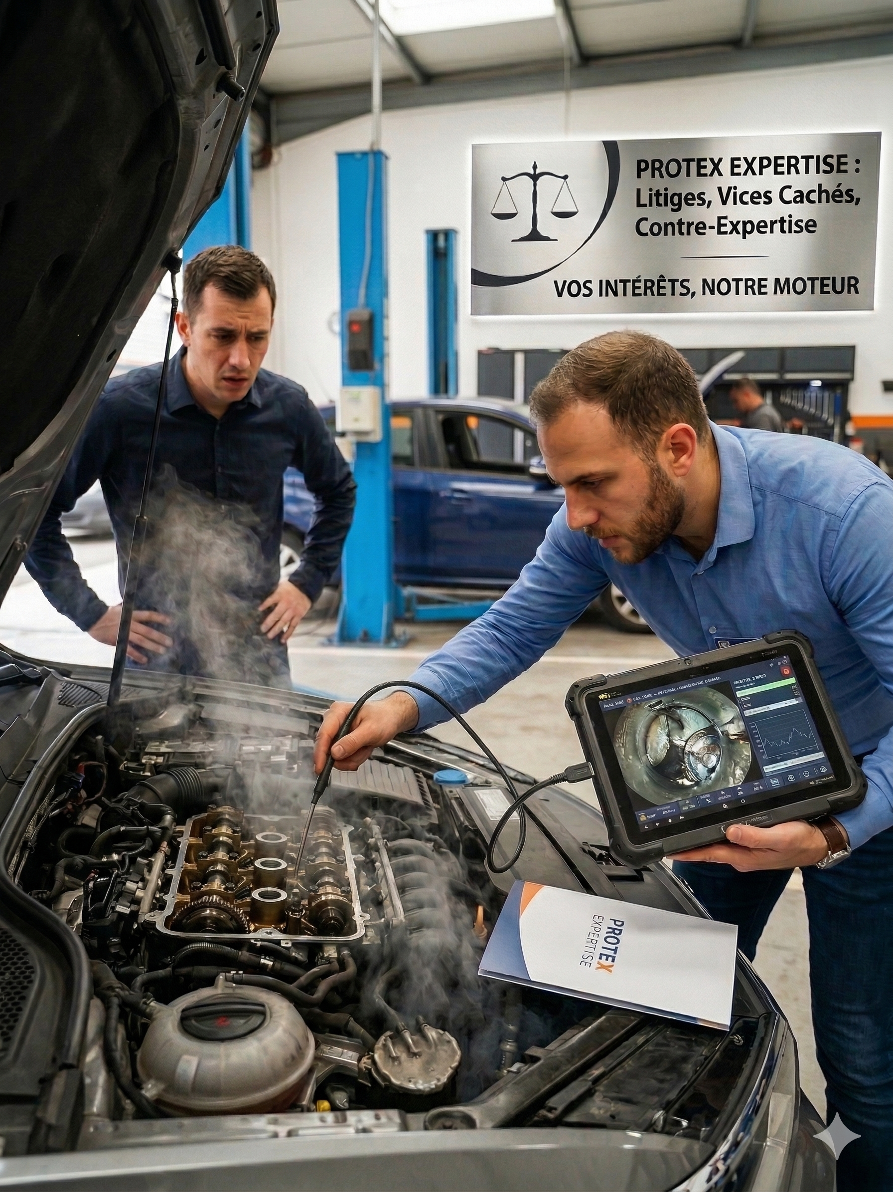 Expert automobile vice caché contre expertise Valeur Agréée à Vigneux-sur-Seine et Ile De France  - Cabinet Protex Expertise