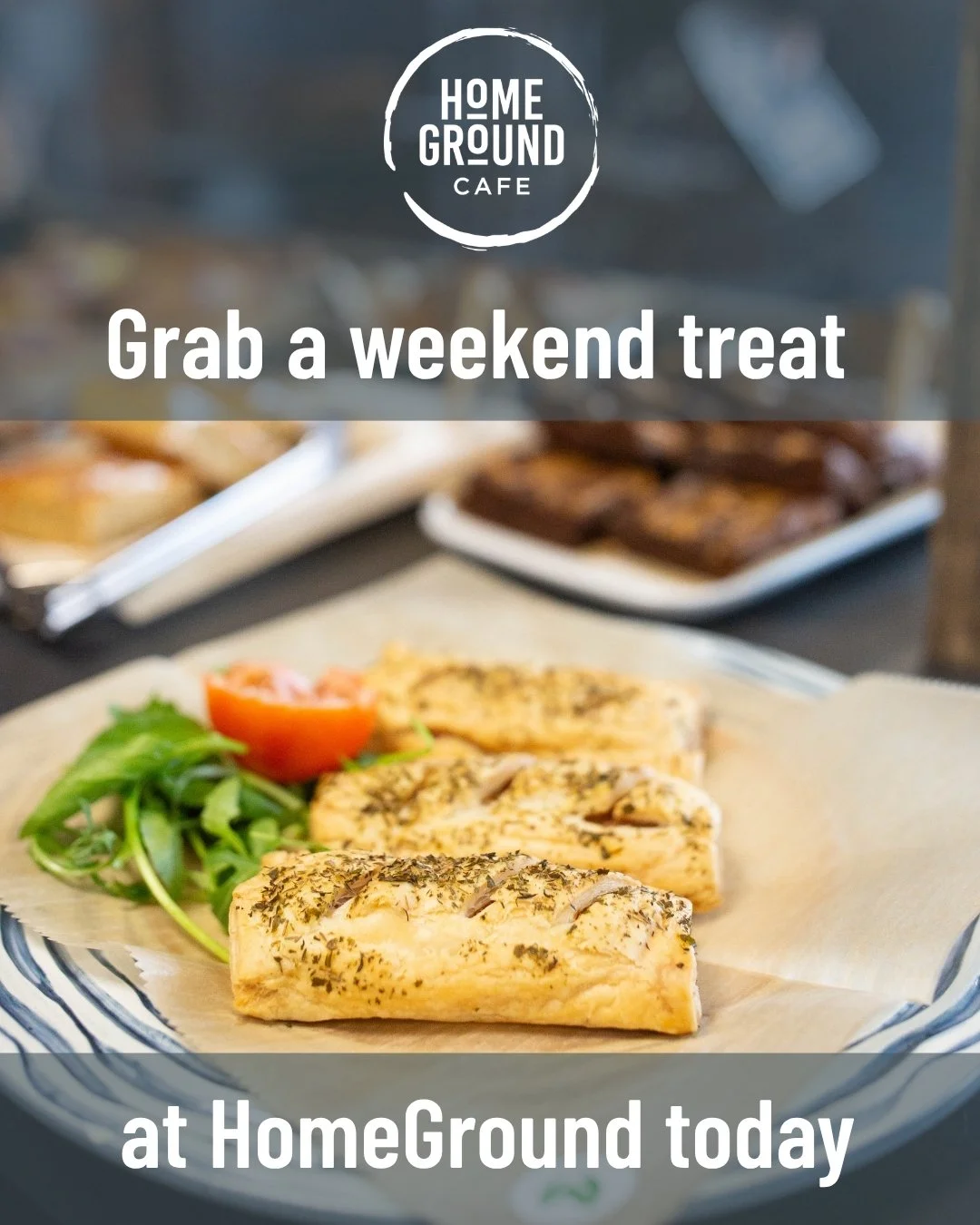 Grab a weekend treat at HomeGround

Freshly baked and best enjoyed with your favourite coffee.

Pop in, get comfortable, and start your weekend at HomeGround.

#HomeGroundMK #WeekendTreat #MiltonKeynesCafe #FreshFood #CoffeeWithPurpose #Open7Days