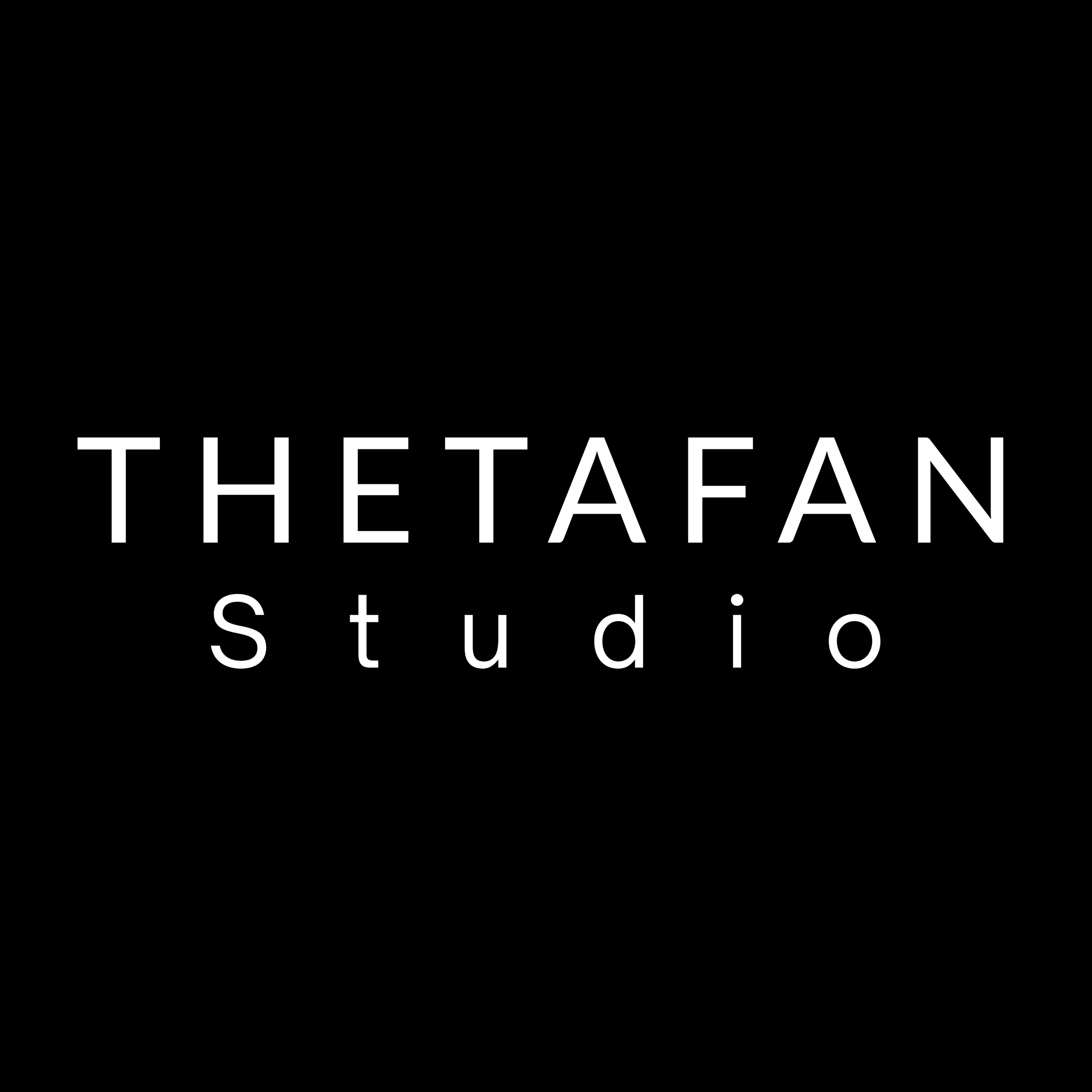 Black background with the words 'The TAFEAN Studio' in white uppercase and lowercase letters.