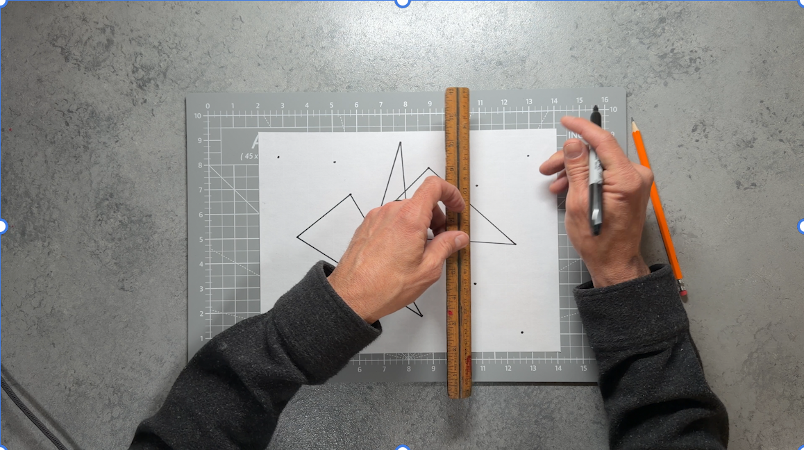 Abstract Triangle Art