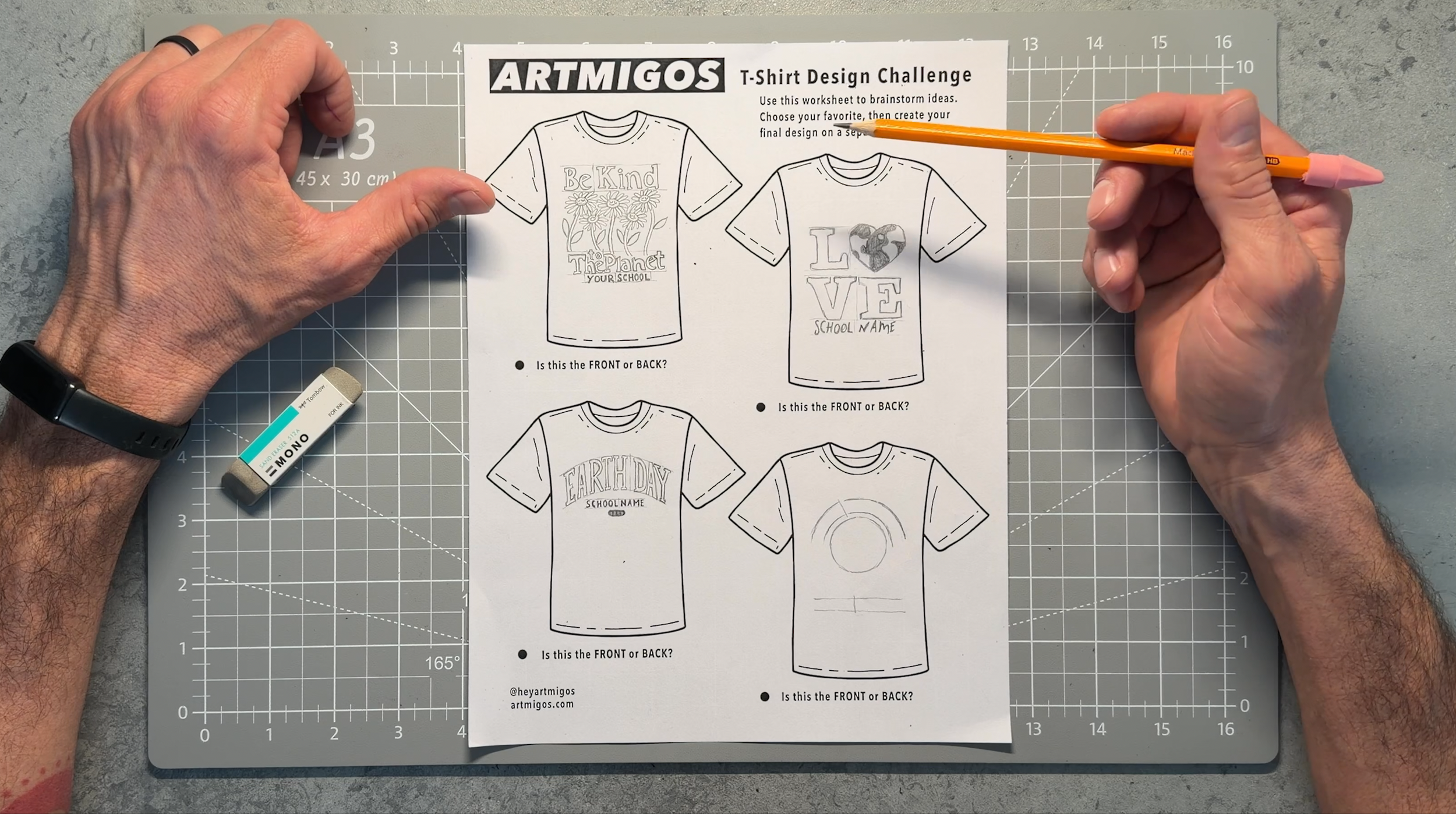 Teaching Design Thinking with an Earth Day T-Shirt Challenge…