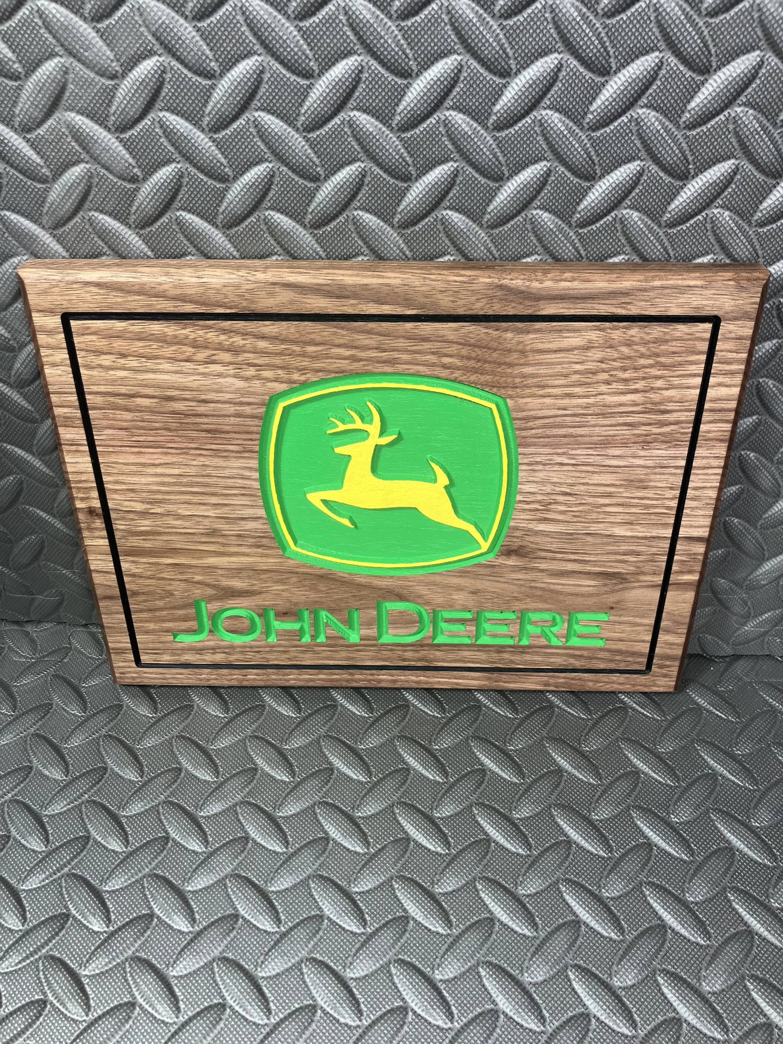 John Deer Wooden Plaque (sign only)