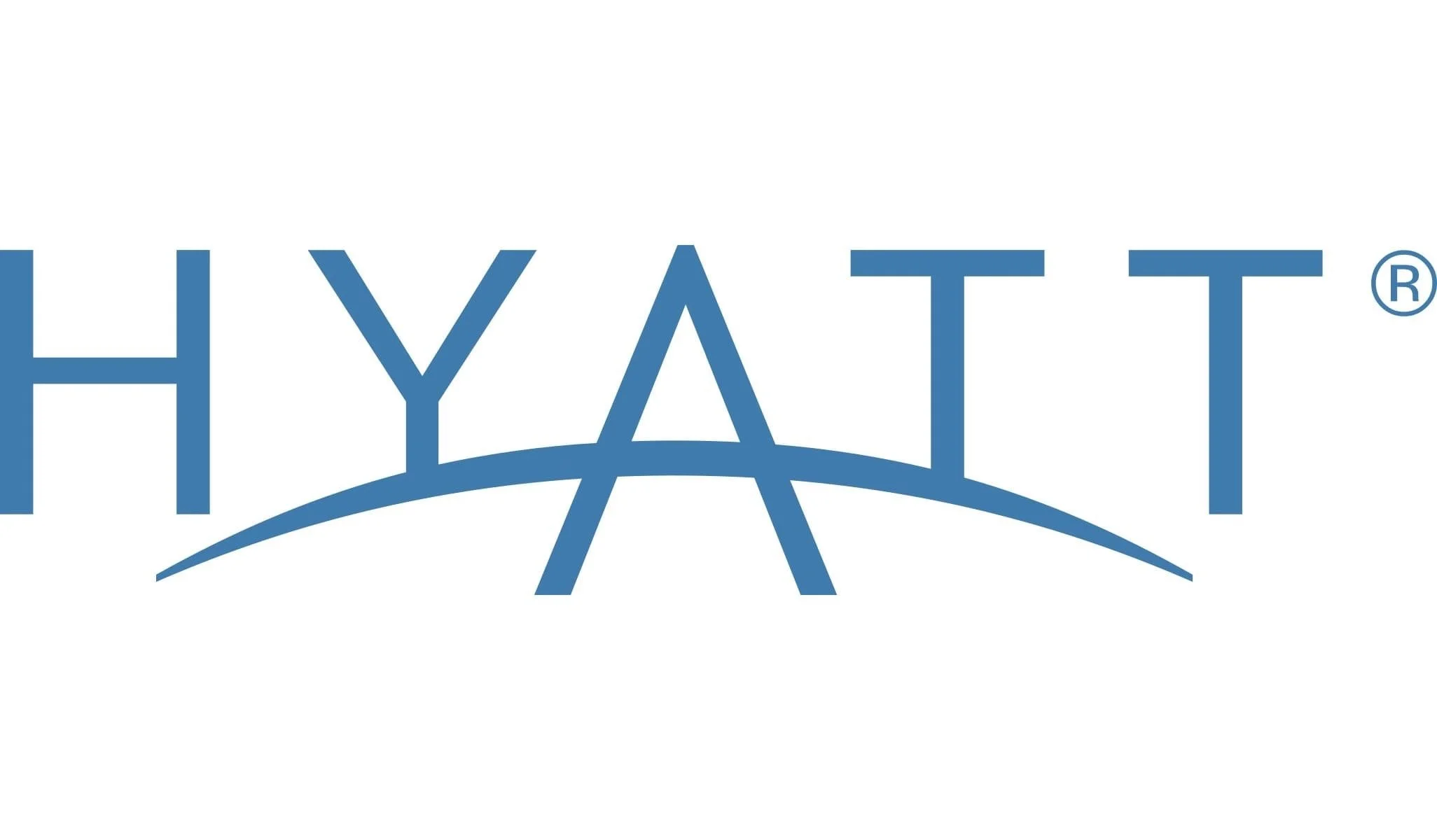 Logo of Hyattsville, Maryland, featuring the name in blue letters above a stylized bridge symbol.