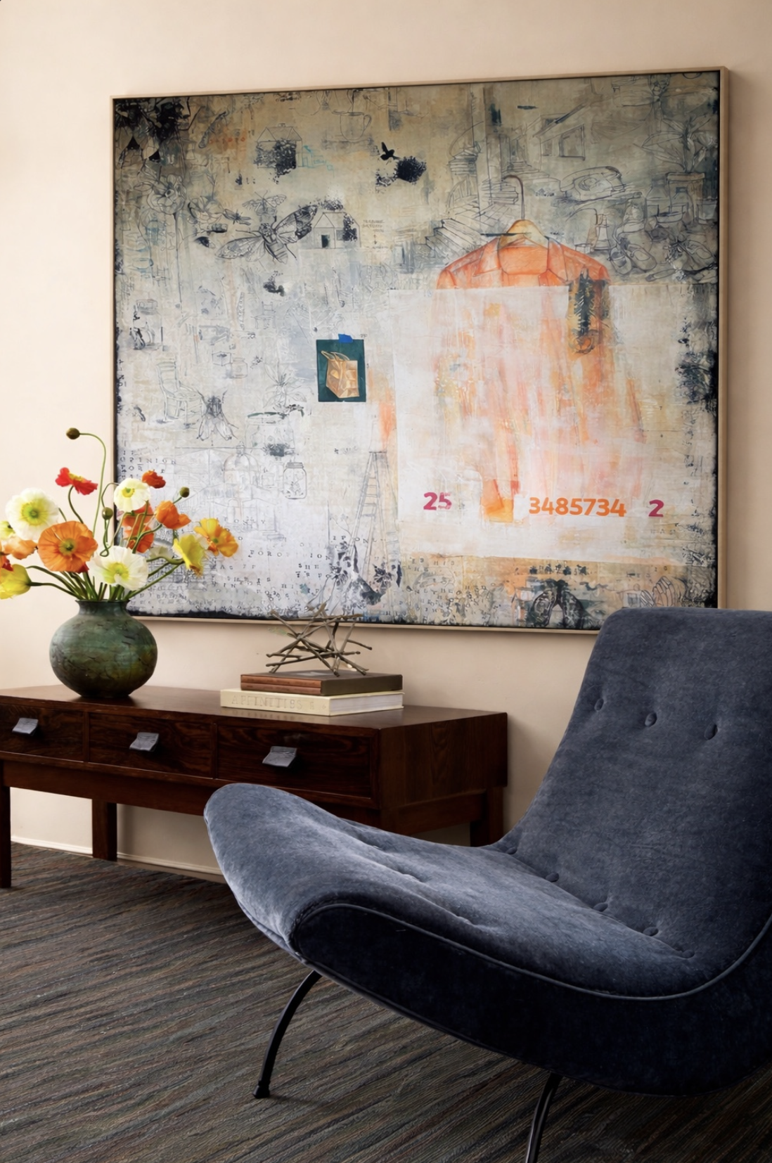 BOCETO 33
Drawing, screen printing and engraving on wood panel and linen
120 x 140 cm
$34,000 MXN