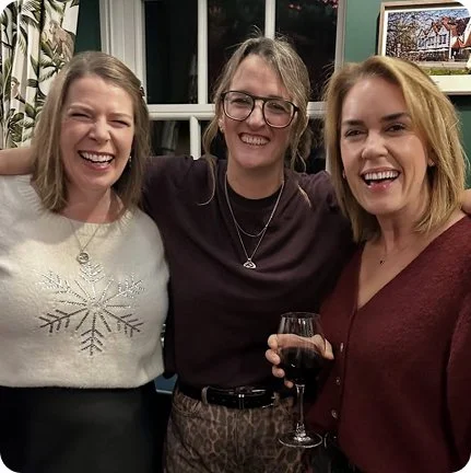 Women enjoying a social event.