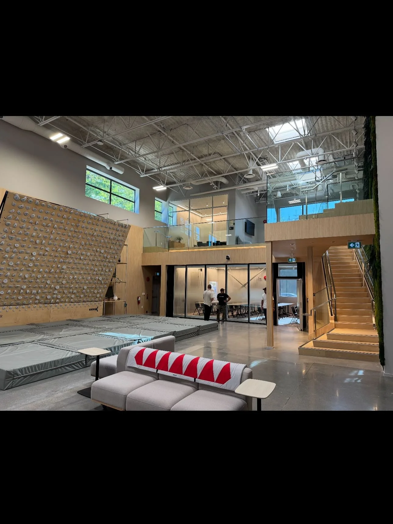 Over the past few months we completed this new mezzanine for Arc&rsquo;teryx at their new test facility in North van.  Gotta love when a plan comes to life, this was a tricky one and couldn&rsquo;t be happier with the way it turned out.