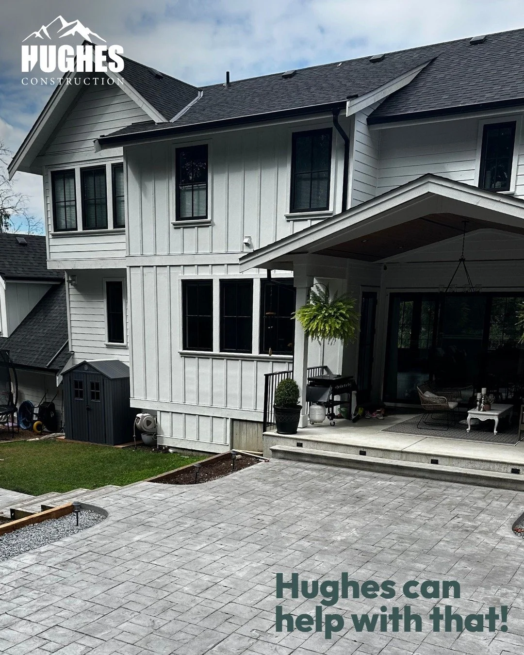 🚨 DO YOU HAVE THIS PROBLEM? 🚨

Is your backyard outdated, cracked, uneven, or simply not a space you enjoy spending time in?

Hughes Construction can help. 👷&zwj;♂️

We specialize in transforming ordinary outdoor spaces into beautiful, durable con