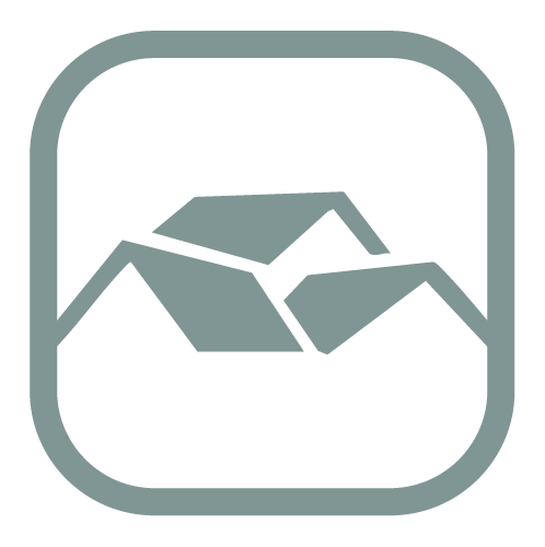 Icon of a cardboard box, partially open, with a folded piece of paper or packaging material inside.
