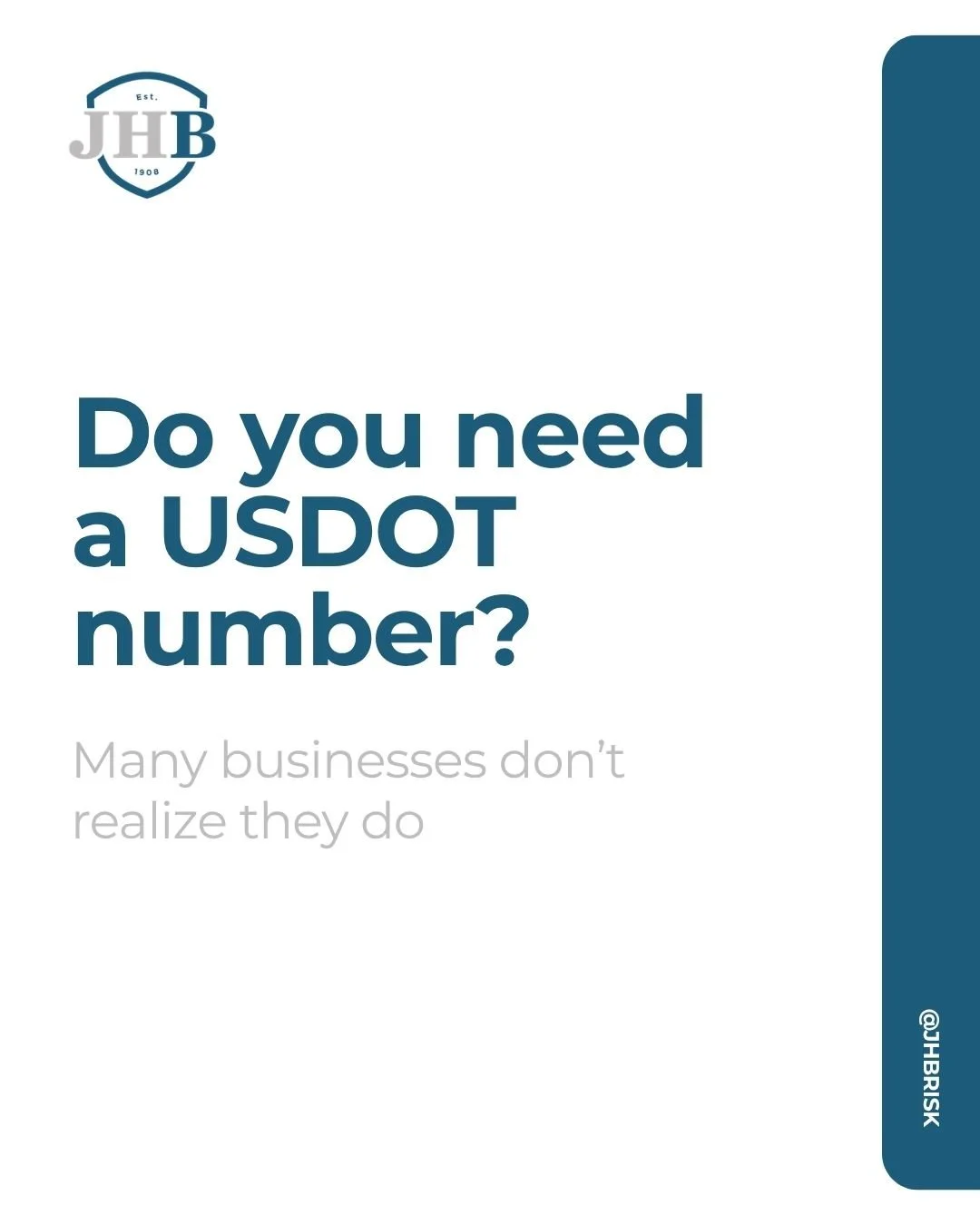 Do you need a USDOT number? 🚛⚠️

If your business operates commercial vehicles, there&rsquo;s a good chance you&rsquo;re required to register&mdash;and missing it can lead to serious fines and compliance issues.

Understanding USDOT requirements isn