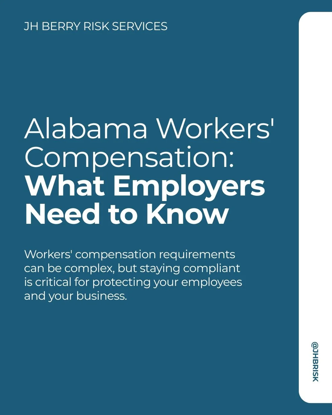 Workers' compensation compliance is about more than carrying coverage. It's about understanding your responsibilities as an employer and having the right processes in place when workplace injuries occur.

From coverage requirements and injury reporti