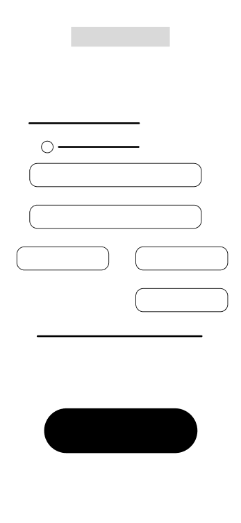 Mobile app login screen with options for email or phone number, input fields for username and password, and a black login button.