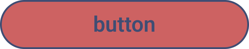 A red oval button with a blue border and the word 'button' written in blue in the center.