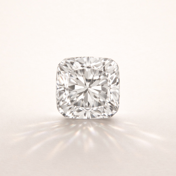 Diamant taille coussin