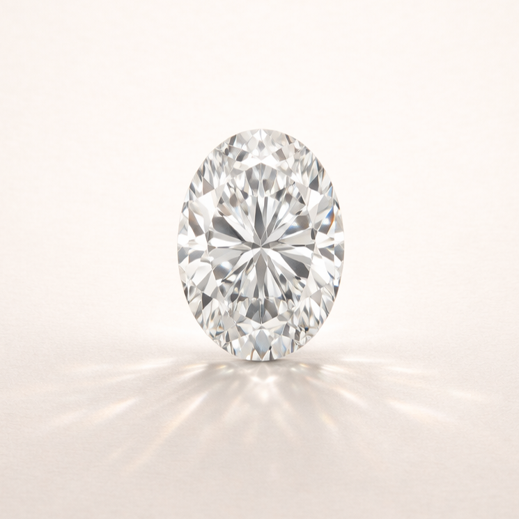 Diamant taille ovale