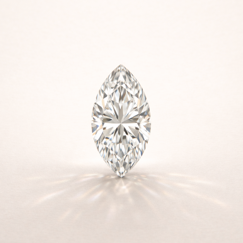 Diamant taille marquise