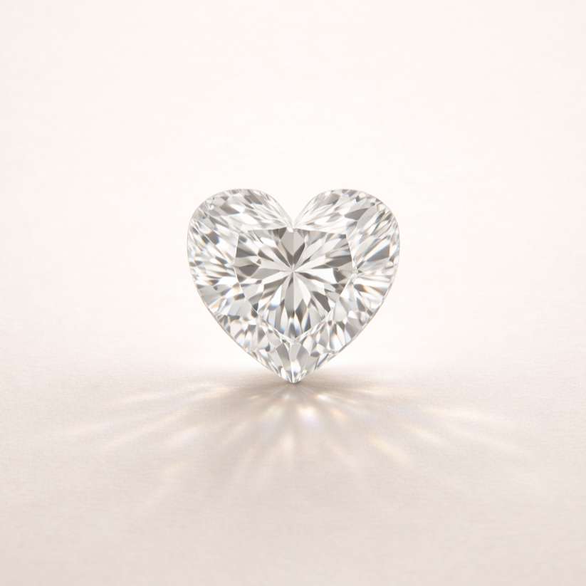 Diamant taille coeur