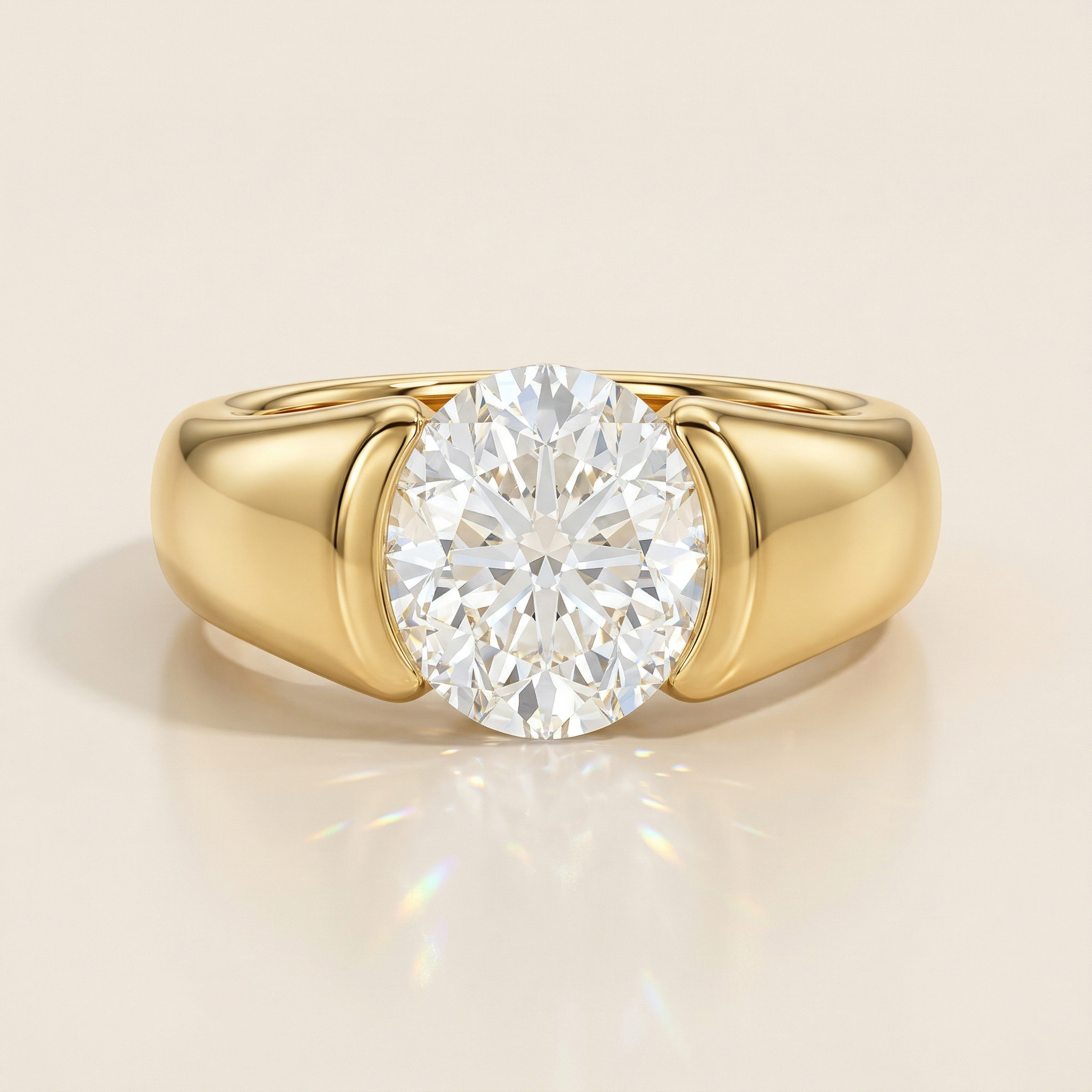 Solitaire ovale