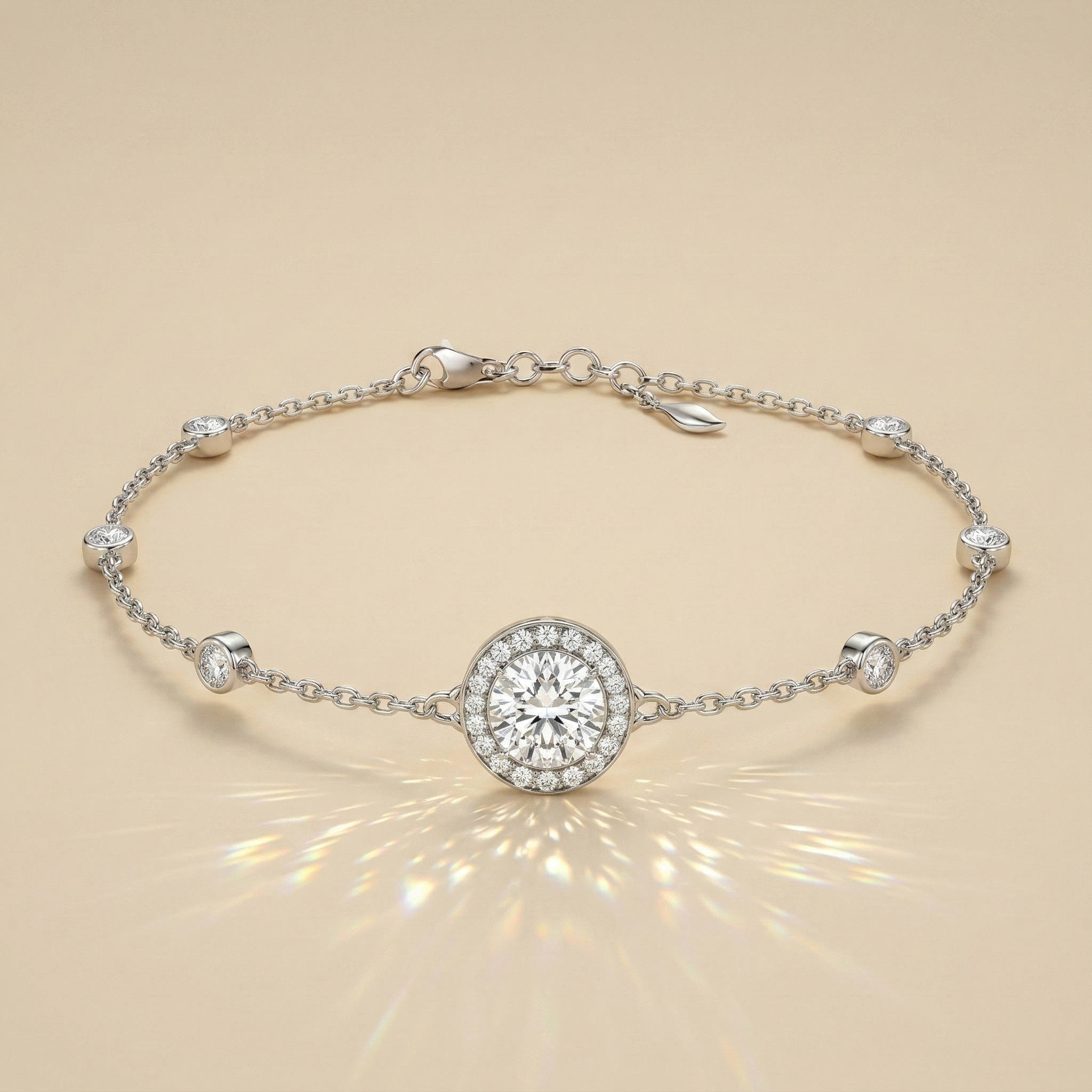 Pendantes poire halo pavé diamant