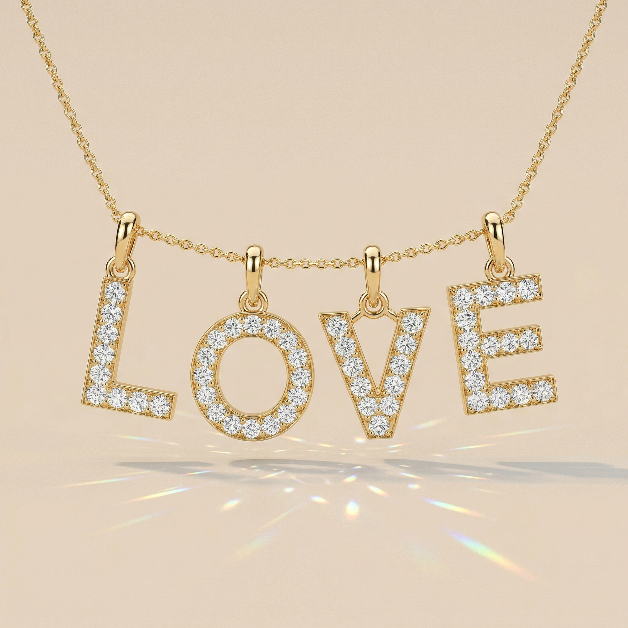 LOVE pavé diamant