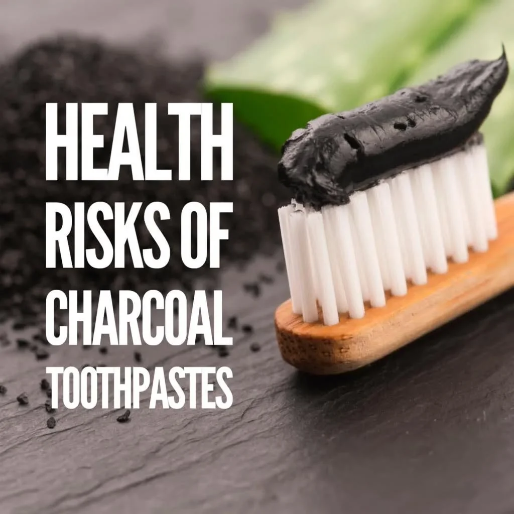 Risks of Using Activated Charcoal Toothpaste-⠀
⠀
⠀
&bull; Charcoal&nbsp; is an abrasive material that can damage teeth (abrasion of teeth) increasing the risk of hypersensitivity.⠀
⠀
⠀
&bull; Because of its abrasive nature, it can also damage gums&nb