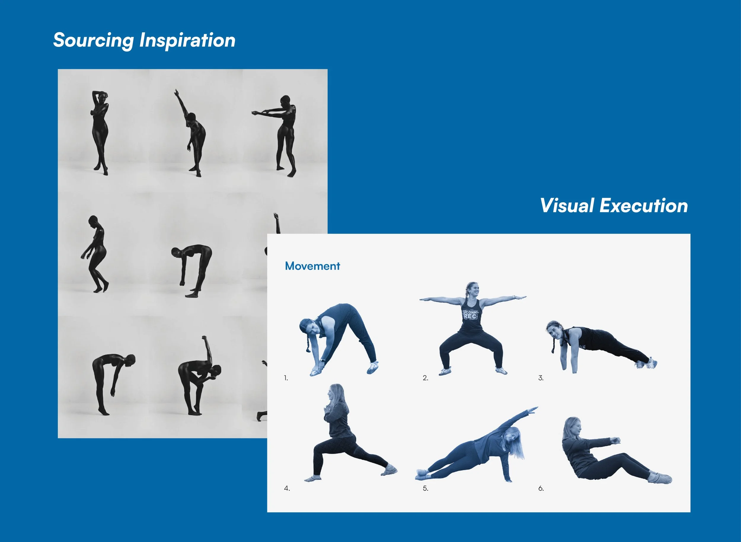 A visual guide to yoga poses showing a woman demonstrating different stretching and yoga positions with numbered steps.