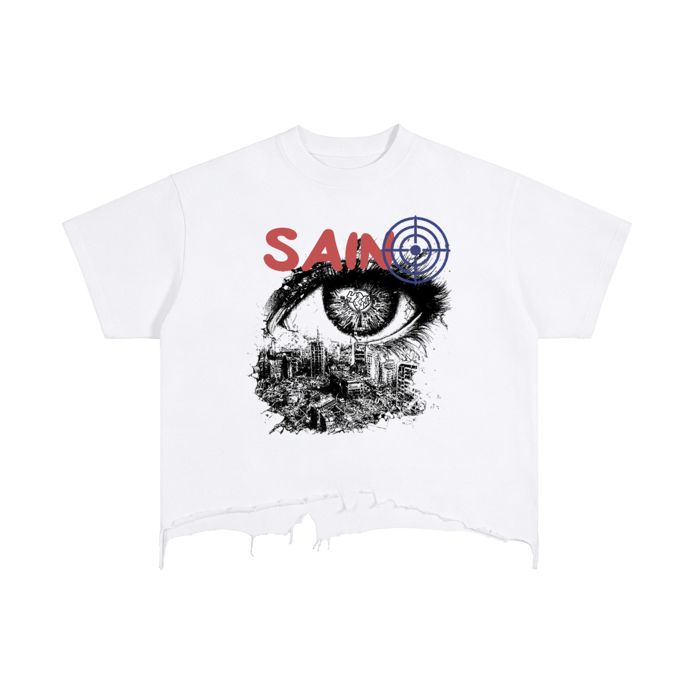 Saint Disaster Distressed T-Shirt
