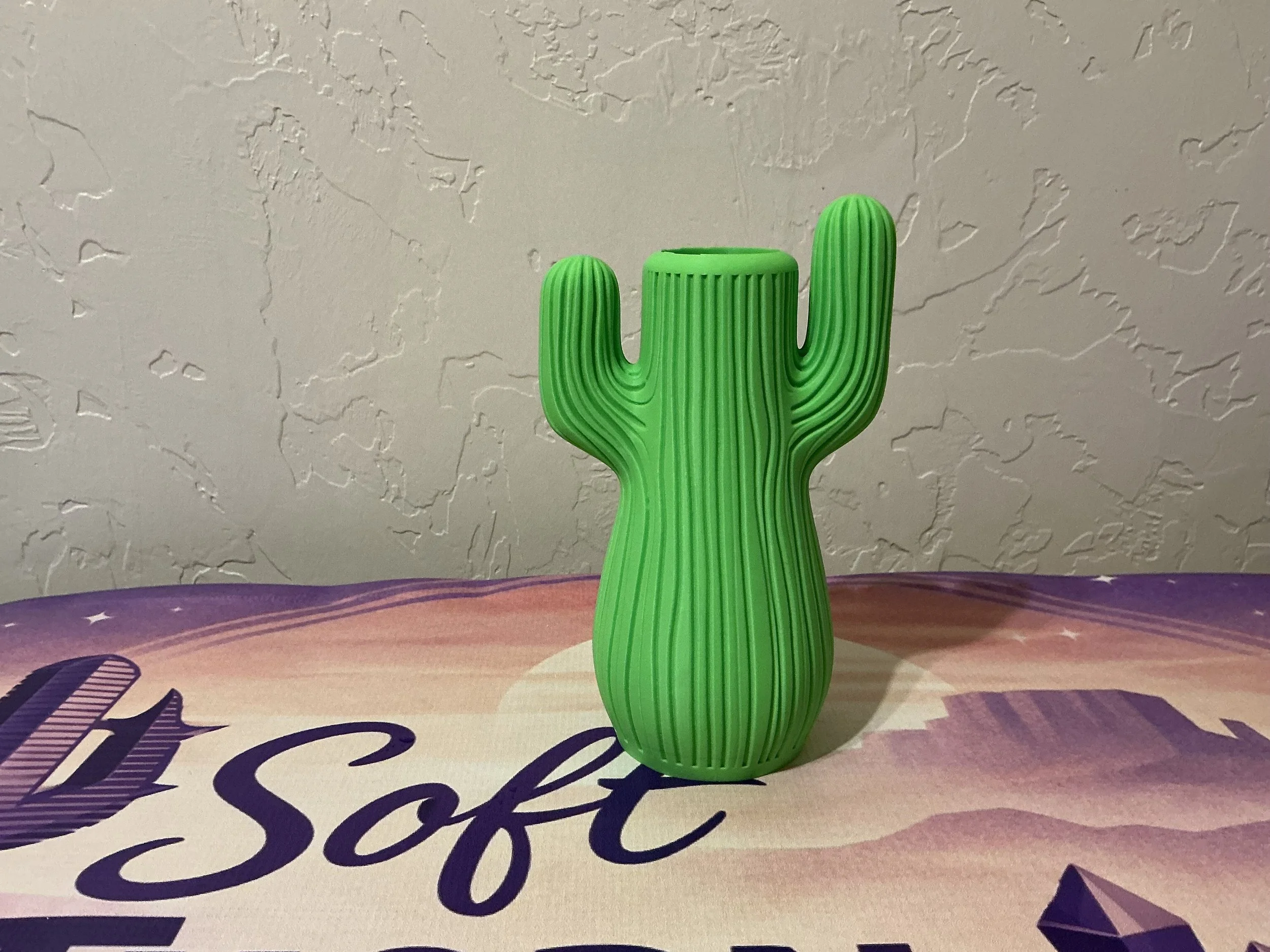 Saguaro Cactus Vase – Modern Desert Decor | 3D Printed Southwestern Vase | Various colors