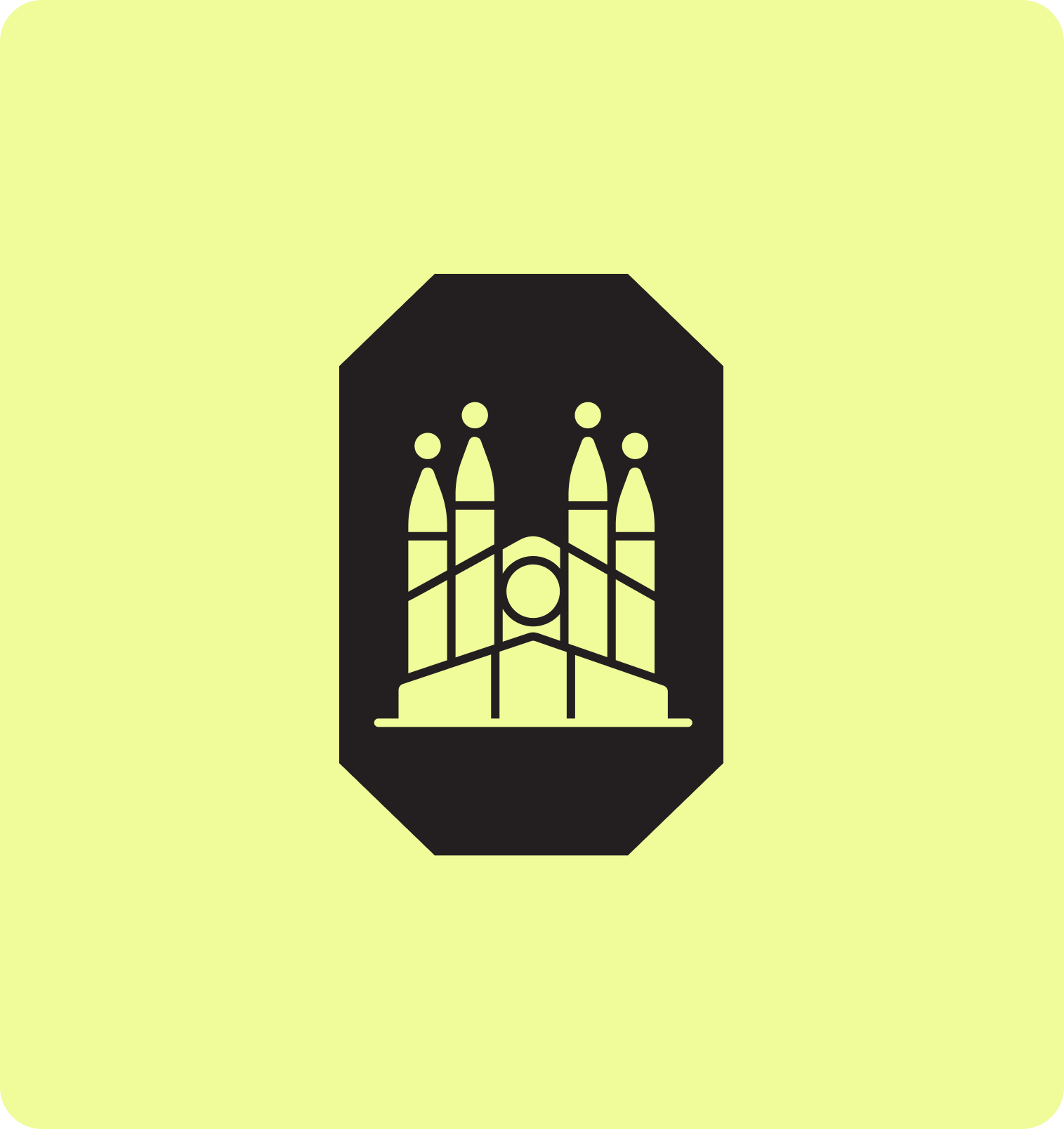 Barcelona study abroad destination icon representing architecture in Spain