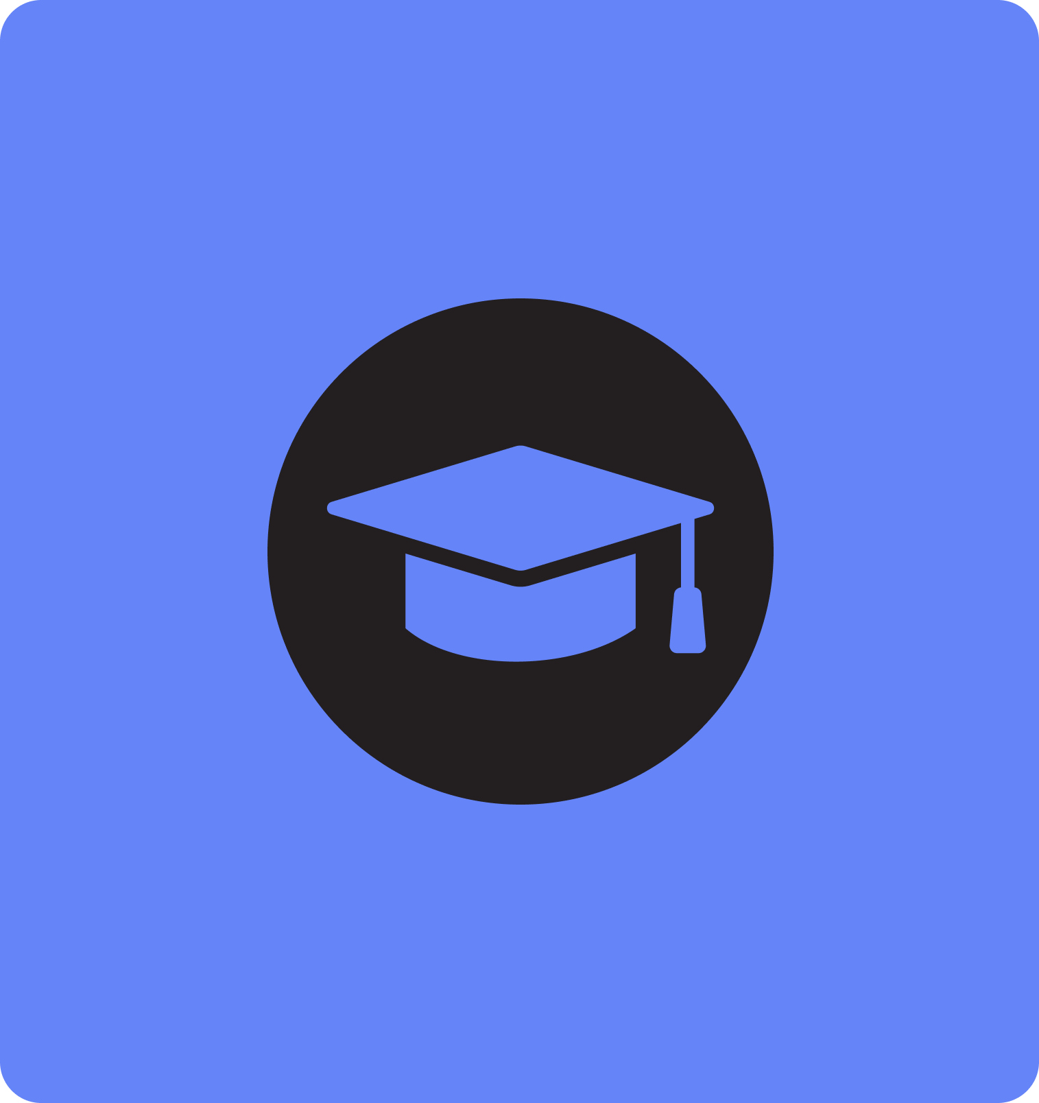 Student support services icon representing academic guidance and assistance