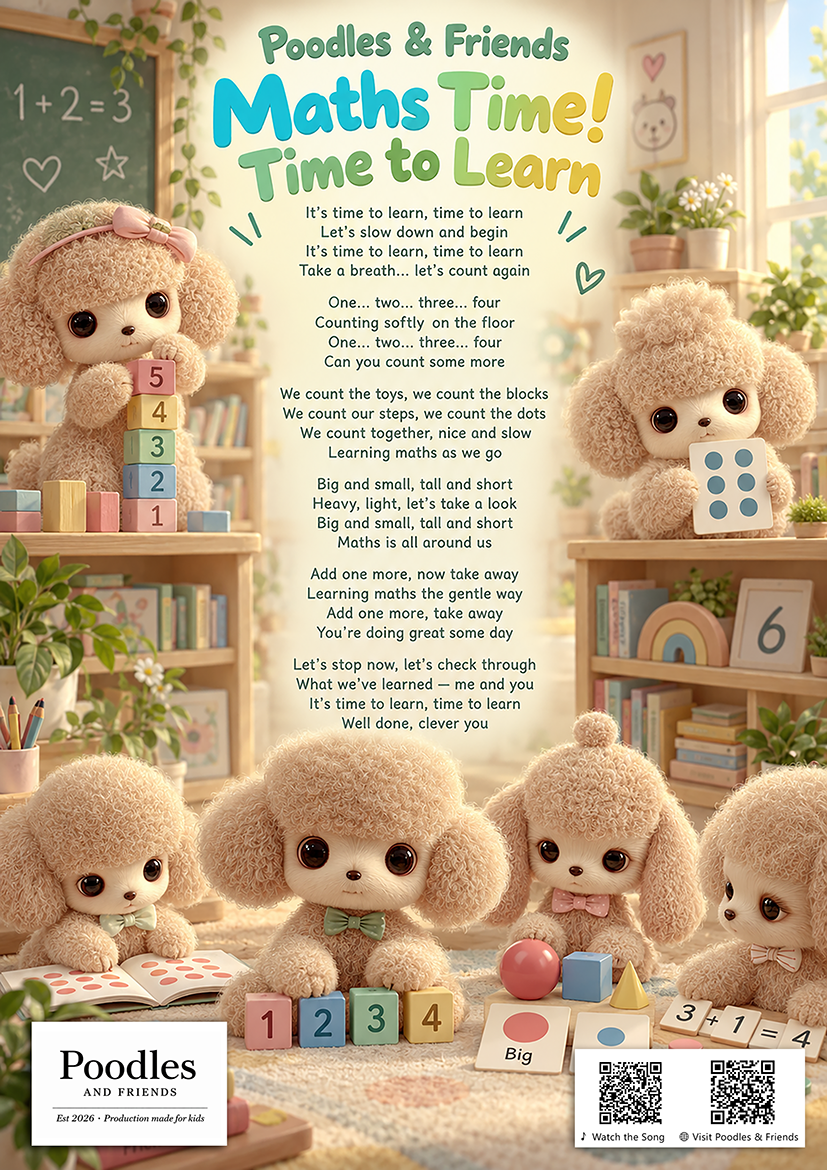 Maths Time! Time to Learn – Free Printable Learning Song Sheet