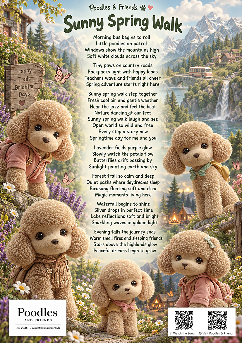 Sunny Spring Walk – Free Printable Learning Song Sheet