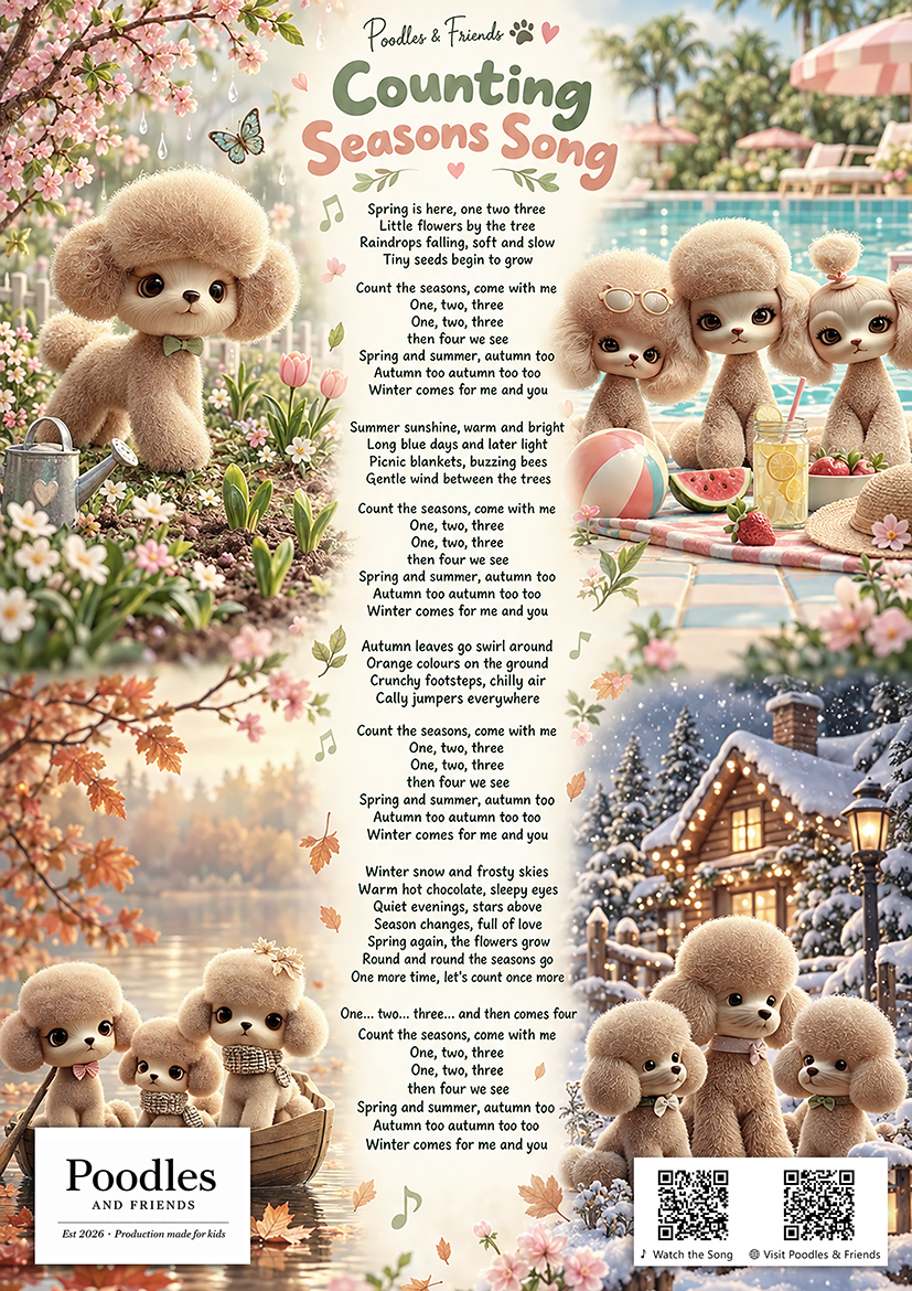 Seasons Song – Free Printable Learning Song Sheet